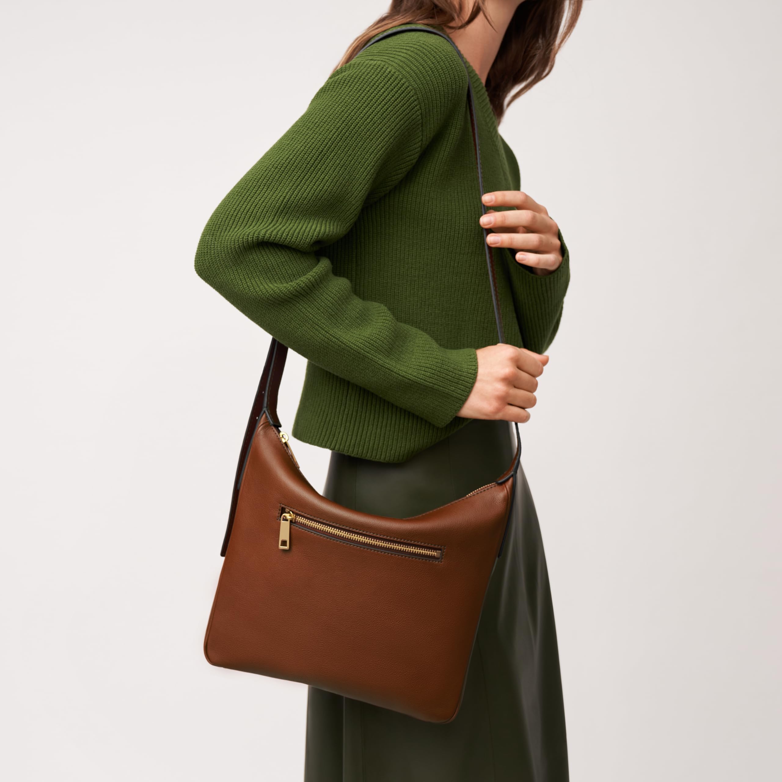 Fossil Women's Cecilia Genuine Leather Crossbody Purse - Stylish Handbag for Everyday Use, Work & Travel | Fashionable Shoulder Bag with Adjustable Strap