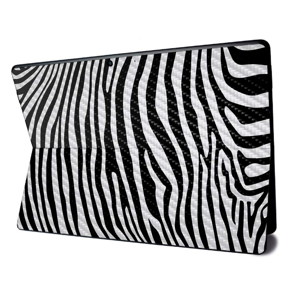 Premium Carbon Fiber Skin for Microsoft Surface Pro X - Black Zebra Pattern | Textured Protective Cover | Easy to Apply & Remove | Made in USA | Perfect for Work, Travel & Daily Use