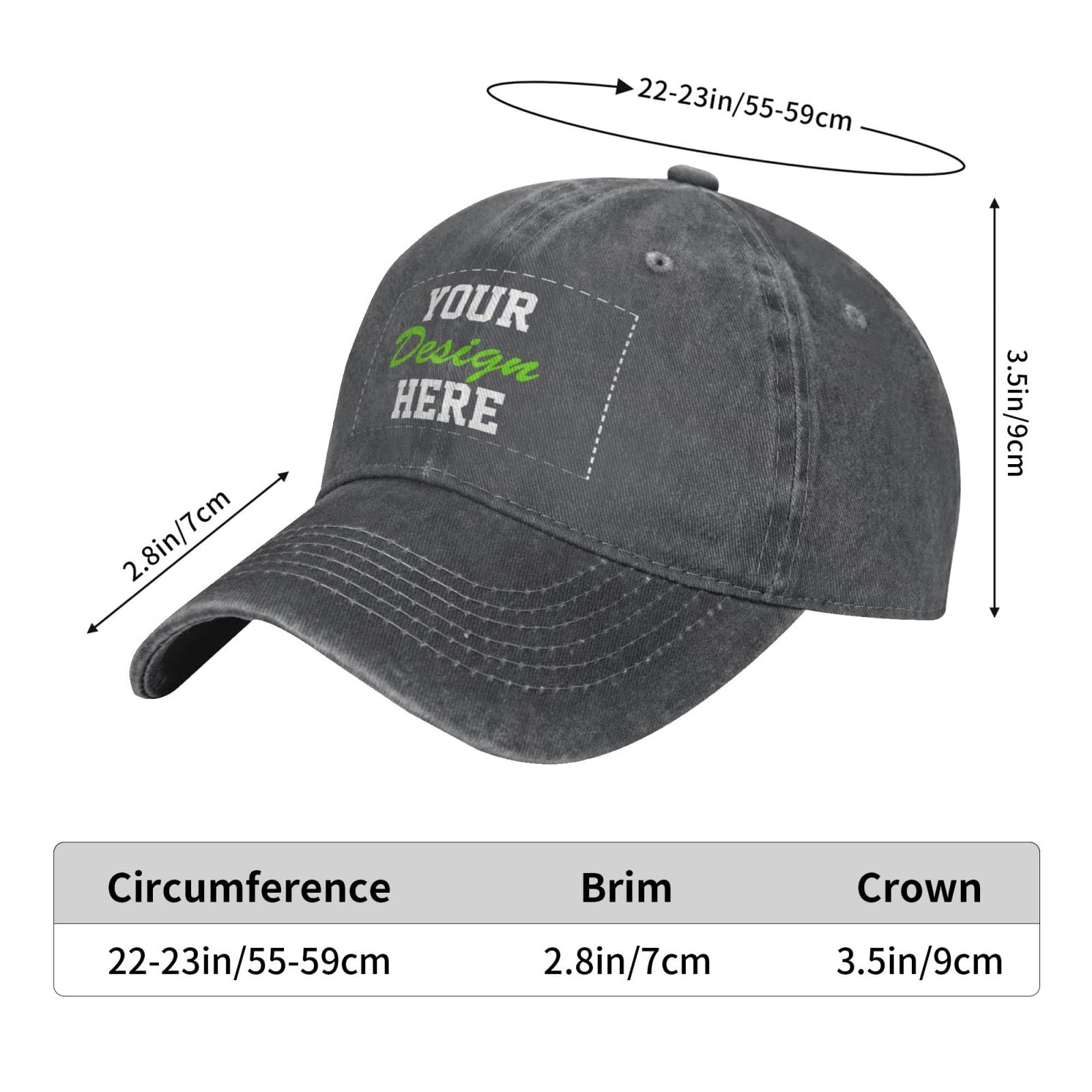 Custom Hats with Team Name & Logo - Personalized Cowboy Hats for Men & Women - Design Your Own Hat for Work, Events & Outdoor Activities