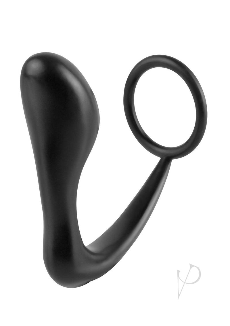 Anal Fantasy Collection - Black 4in Ass Gasm Cock Ring Plug for Enhanced Pleasure & Couples Play - Perfect for BDSM, Roleplay & Spicing Up Your Sex Life