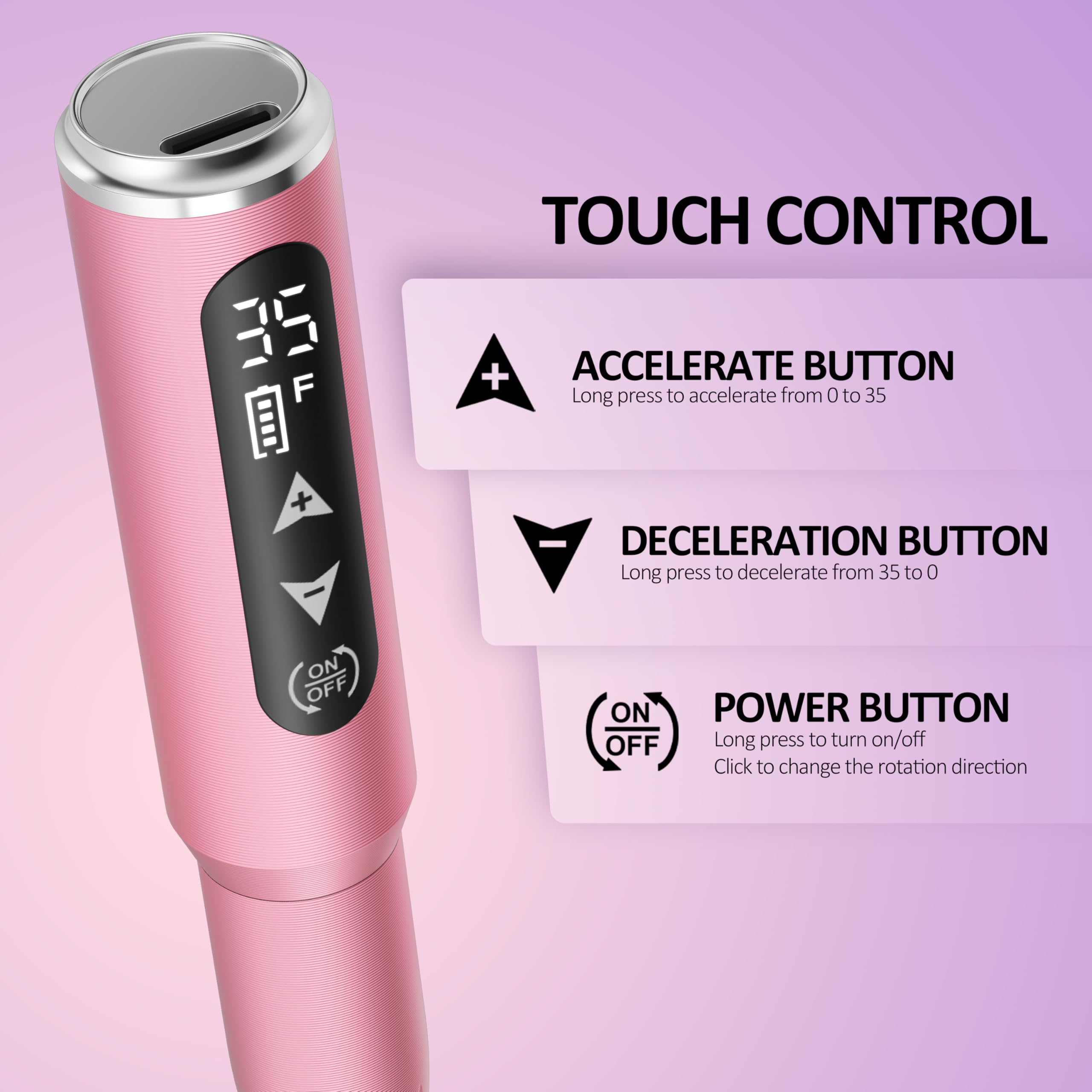 Professional Electric Nail Drill Kit - Rechargeable Cordless Manicure Pedicure Tool with Nail Drill Bits & Sanding Bands for Acrylic, Gel, Dip Powder Nails - Perfect for Home Salon, Nail Art & Foot Care