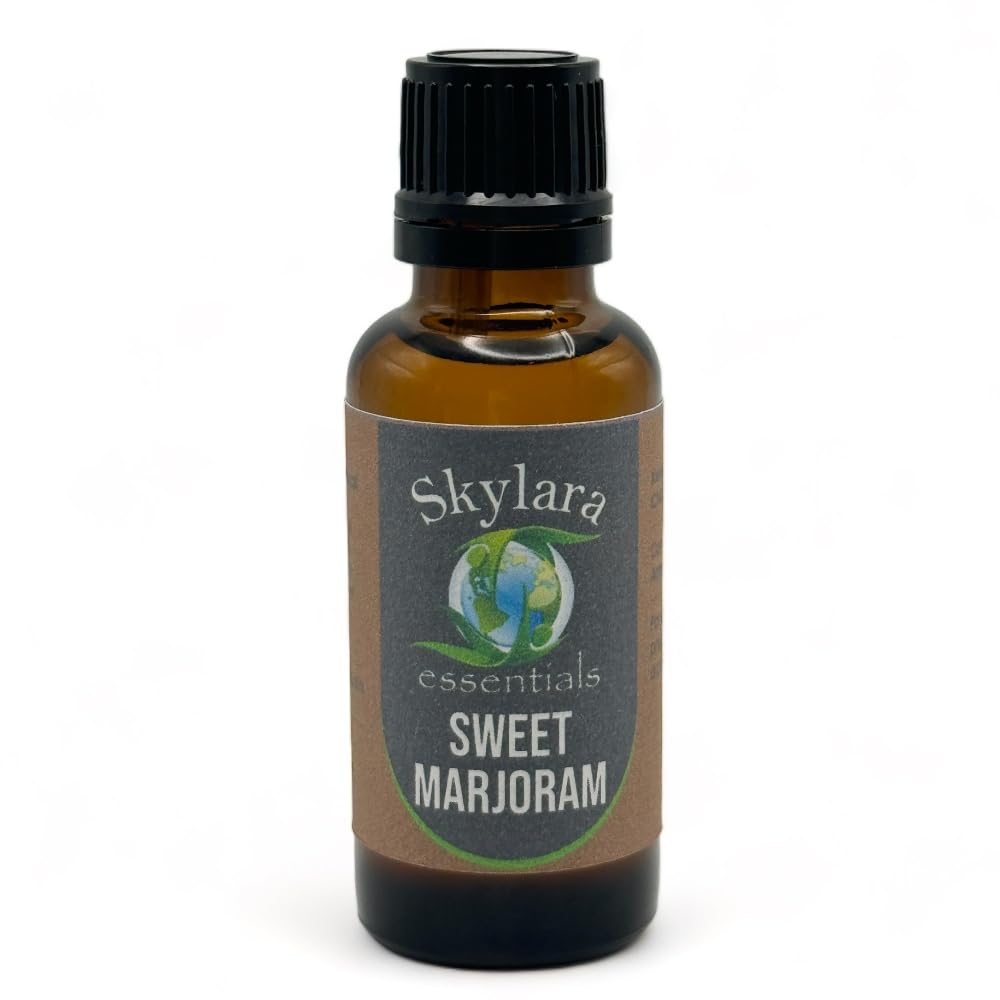 Organic Sweet Marjoram Essential Oil 30ml - 100% Pure Therapeutic Grade for Aromatherapy, Massage & Relaxation - Perfect for Diffusers, Skincare & Stress Relief