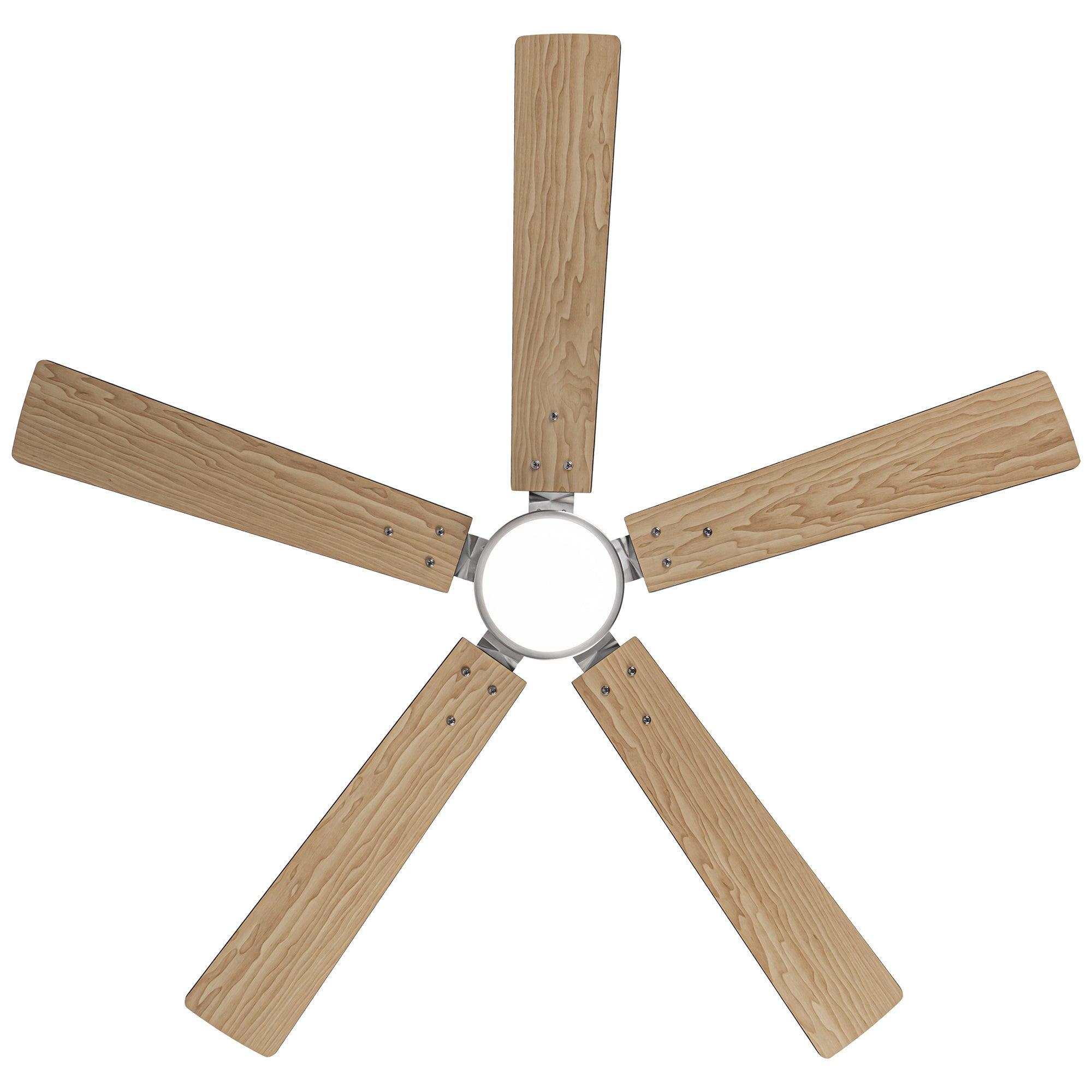 Vaczon 56 Inch DC Motor Ceiling Fan with Remote Control, LED Light Kit - Energy Efficient Quiet Operation for Living Room, Bedroom, Office