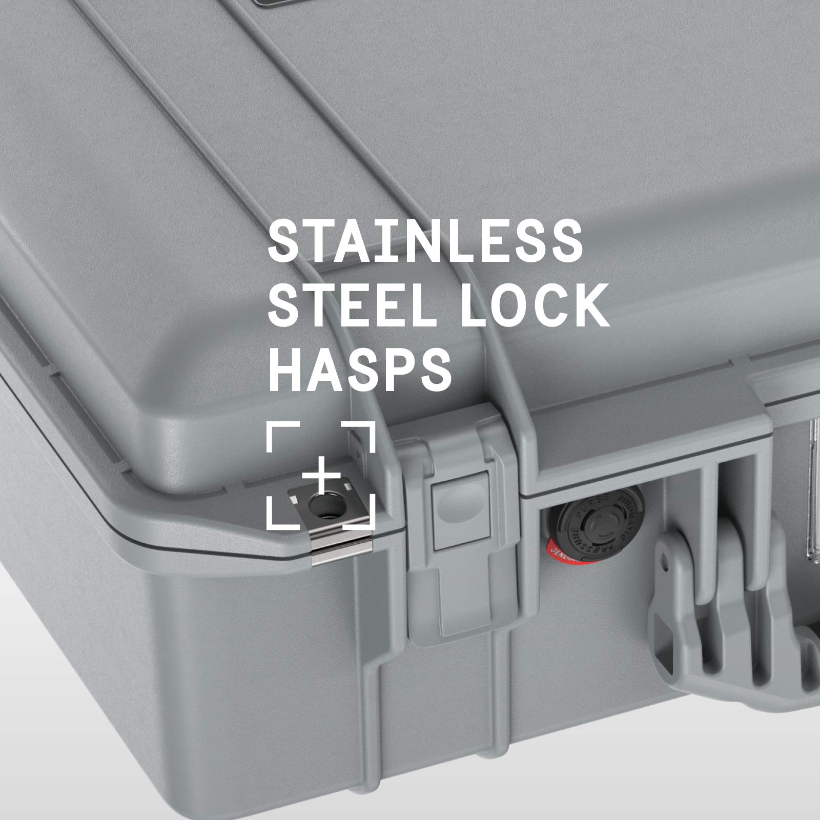 Pelican Air 1525 Waterproof Hard Case with Customizable Foam Insert - Silver | Shockproof Protective Case for Camera, Drone & Electronics | Travel, Outdoor & Professional Use
