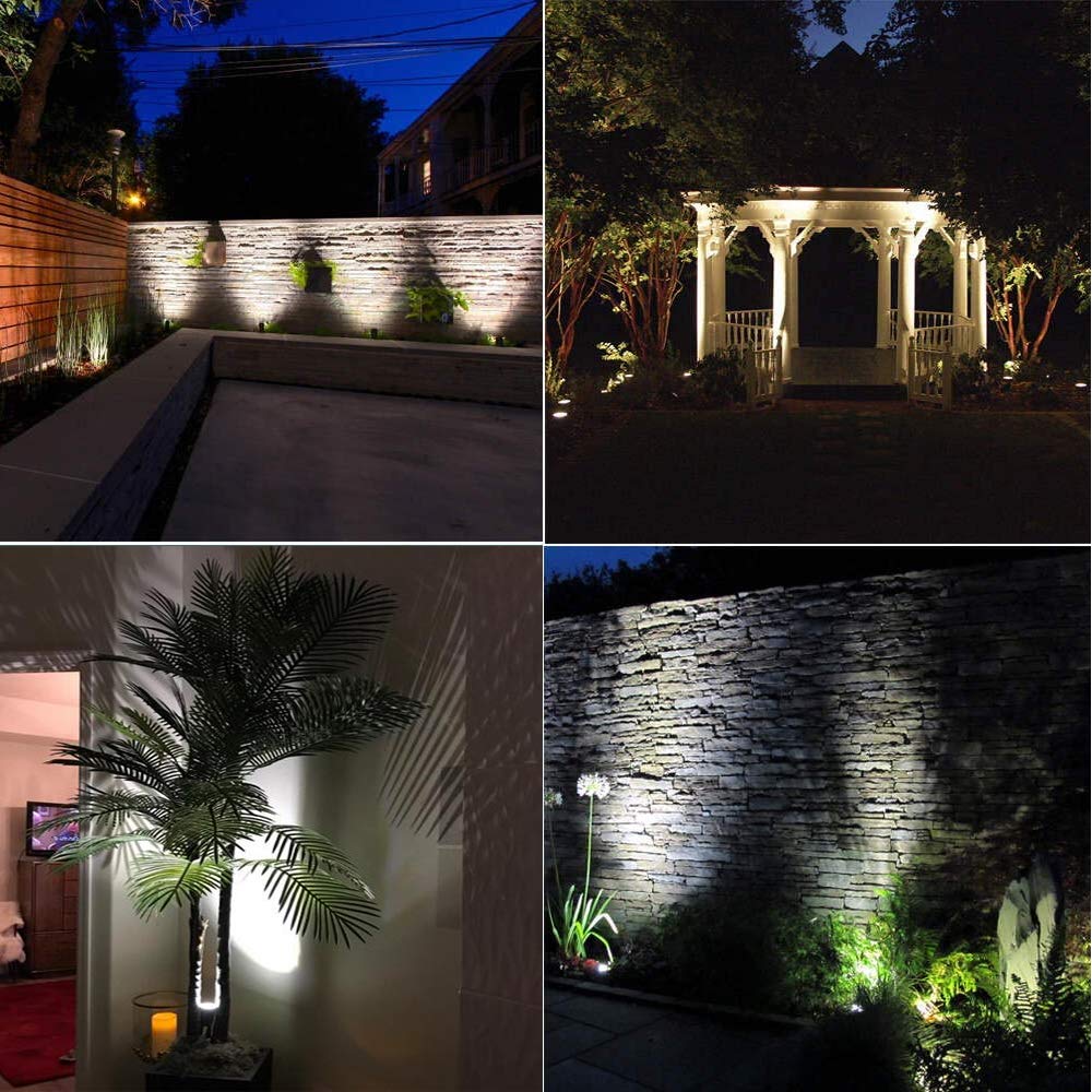 5W Cool White Outdoor LED Landscape Lights - Waterproof Garden & Yard Path Lighting for Decorative Walls, Trees, Flags - Perfect for Driveway, Walkway, Patio & Backyard Illumination