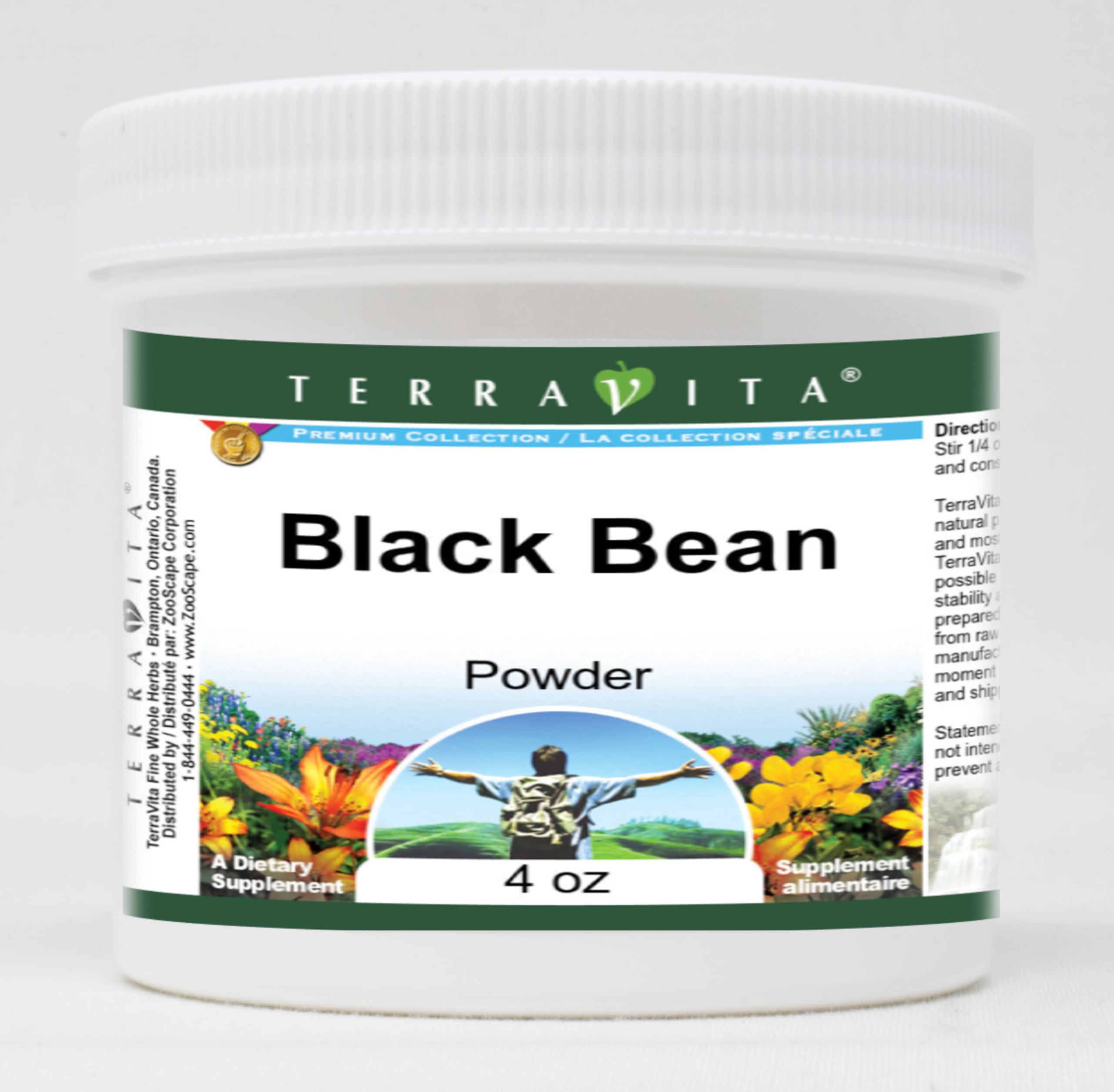 Organic Black Bean Powder 4oz (2-Pack) - Gluten-Free, Non-GMO, Vegan Protein Powder for Smoothies, Baking & Healthy Recipes