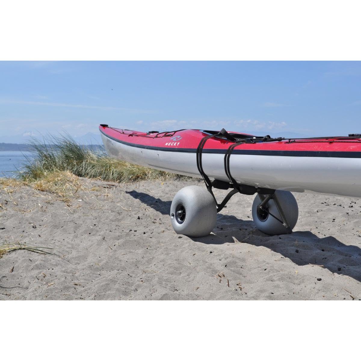 Seattle Sports BigSand Surfer Center Kayak Carrier Cart with Beach Balloon Tires - Heavy Duty 150lb Capacity Kayak Dolly for Sand, Beach & Water Sports | Perfect for Kayaking, Canoeing & Paddleboarding Adventures