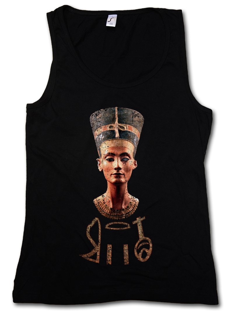 Vintage Nefertiti Women's Tank Top - Urban Backwoods Graphic Tee for Gym, Fitness & Workout Training - Casual Streetwear & Summer Fashion