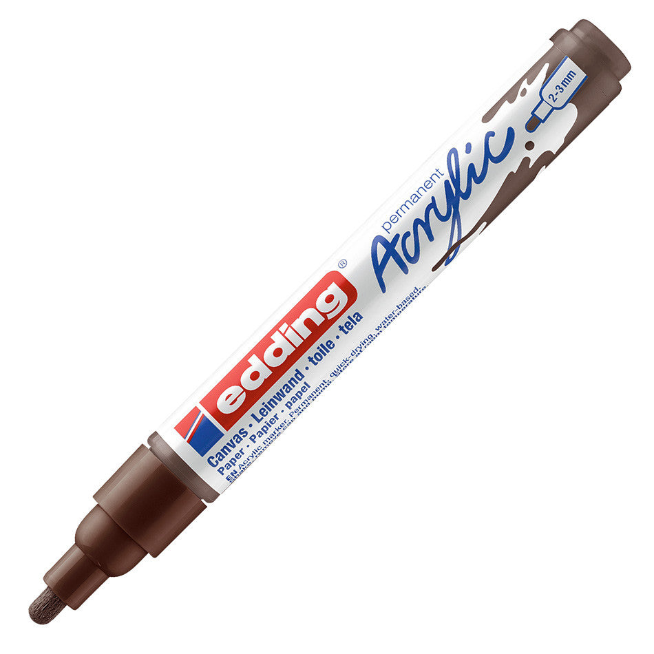 edding 5100 Acrylic Paint Marker - Medium Point (2.5mm) for Artists, DIY Crafts, Glass Painting & Rock Decor - Vibrant Waterproof Permanent Ink