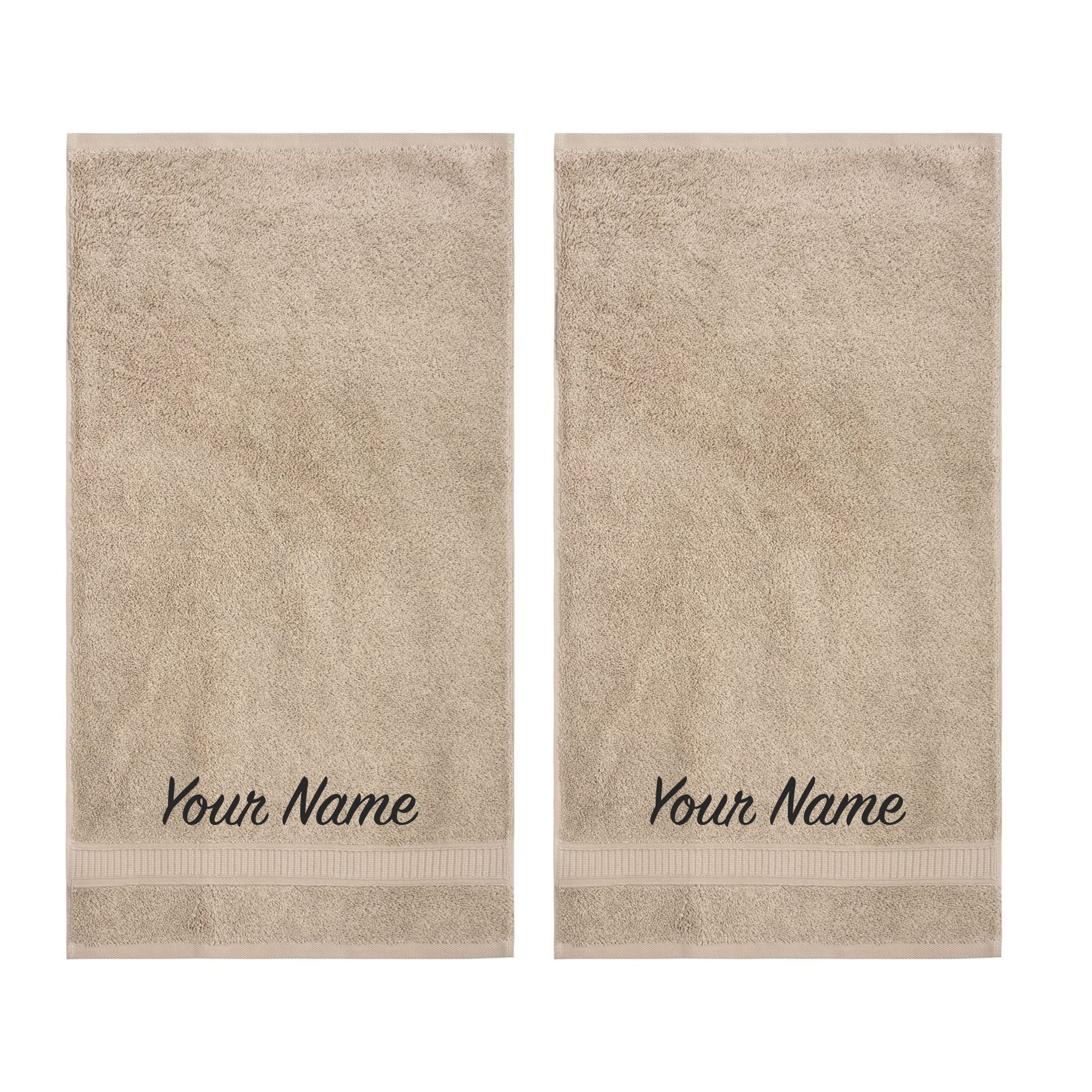 Luxury 2-Piece Hand Towel Set - 100% Turkish Cotton, Super Soft & Highly Absorbent - Hotel & Spa Quality Bath Towels for Home & Gifts (Beige) - Perfect for Bathrooms, Guest Rooms & Spa Days