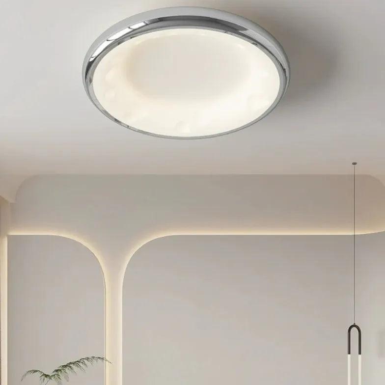 Modern LED Flush Ceiling Light with Smooth Disc Design - Energy Efficient Lighting for Bedroom, Living Room & Kitchen