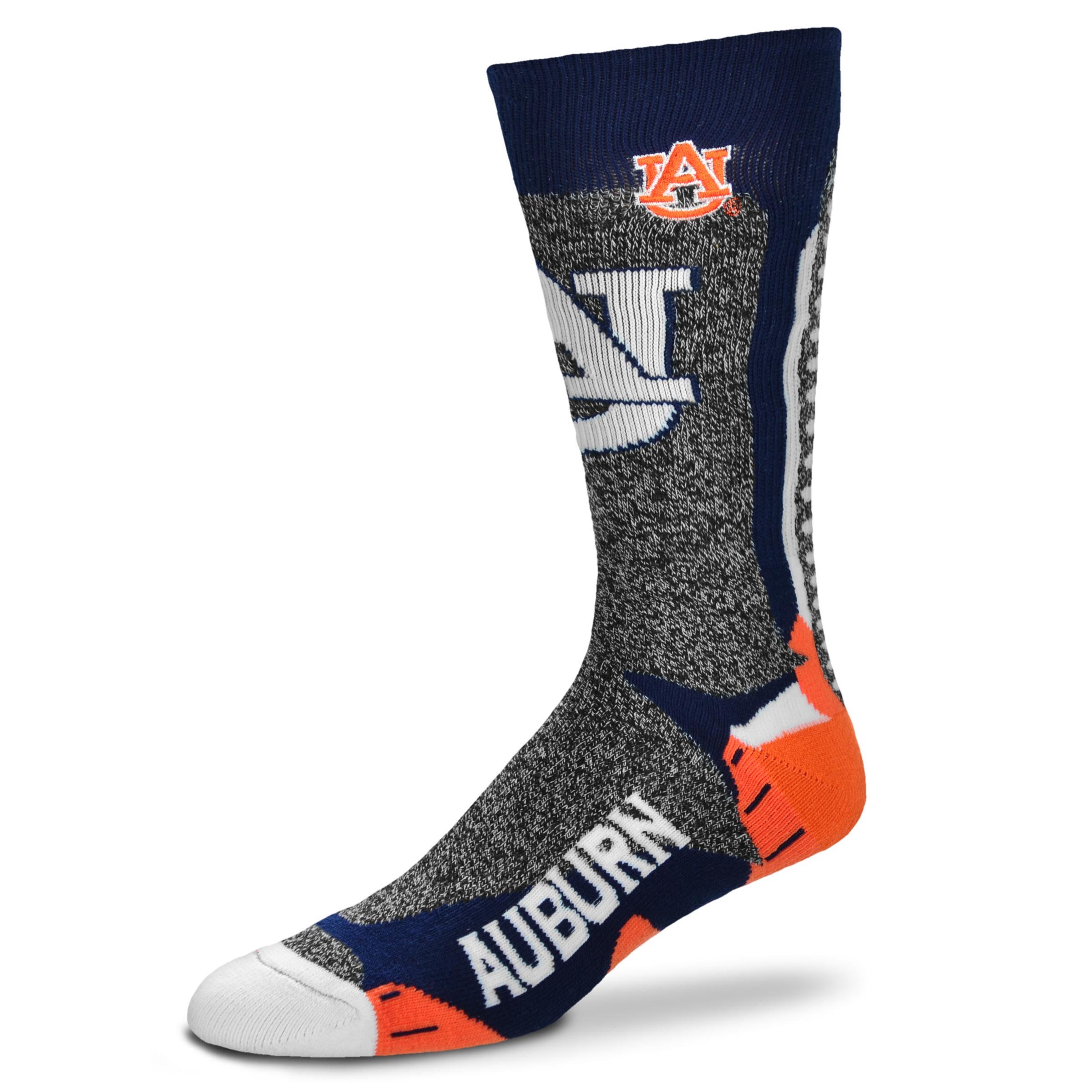 Men's NCAA Downtown Crew Socks by For Bare Feet - Comfortable Athletic Socks for Basketball, Running & Casual Wear