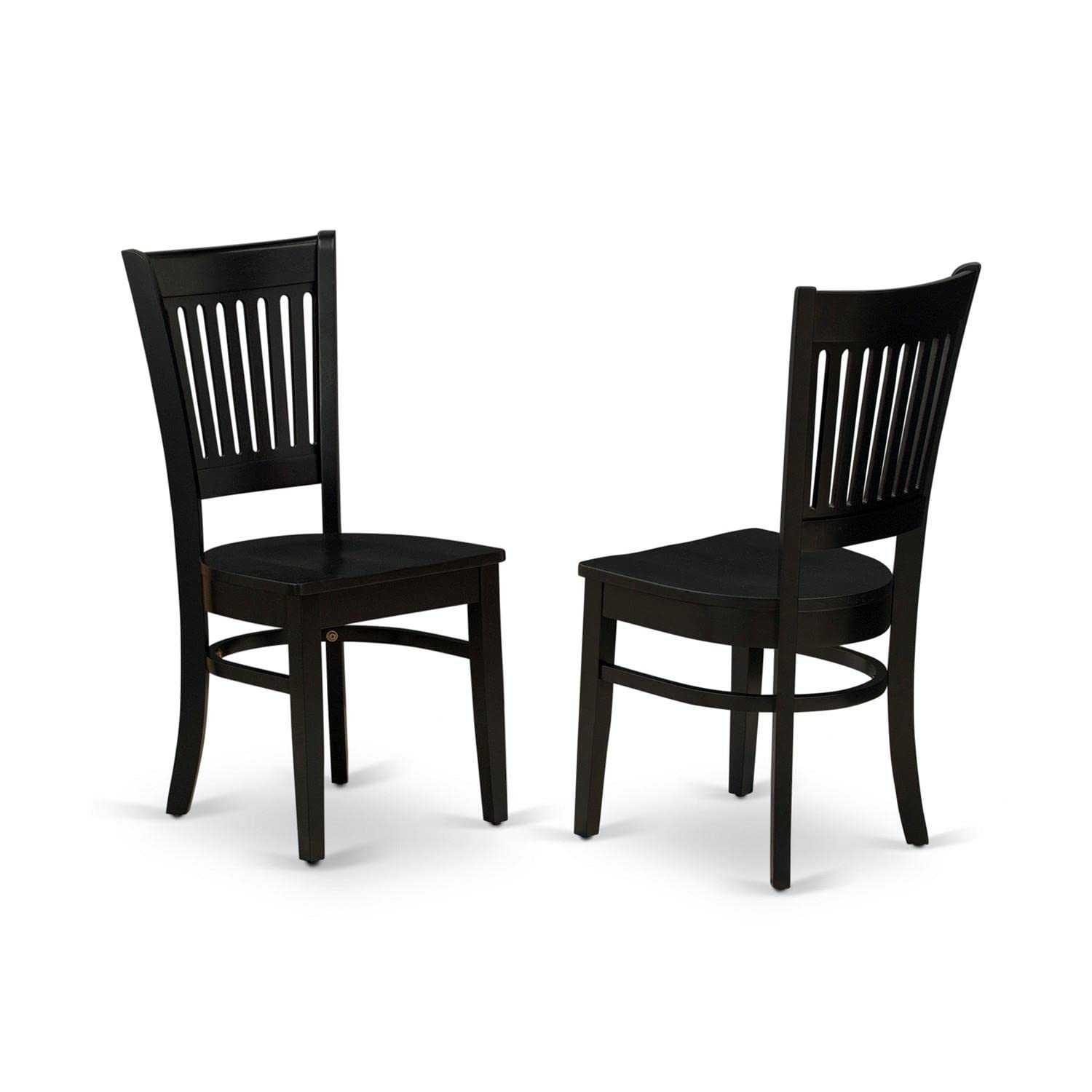 East West Furniture SHVA5-BLK-W 5-Piece Black Dining Set with 42