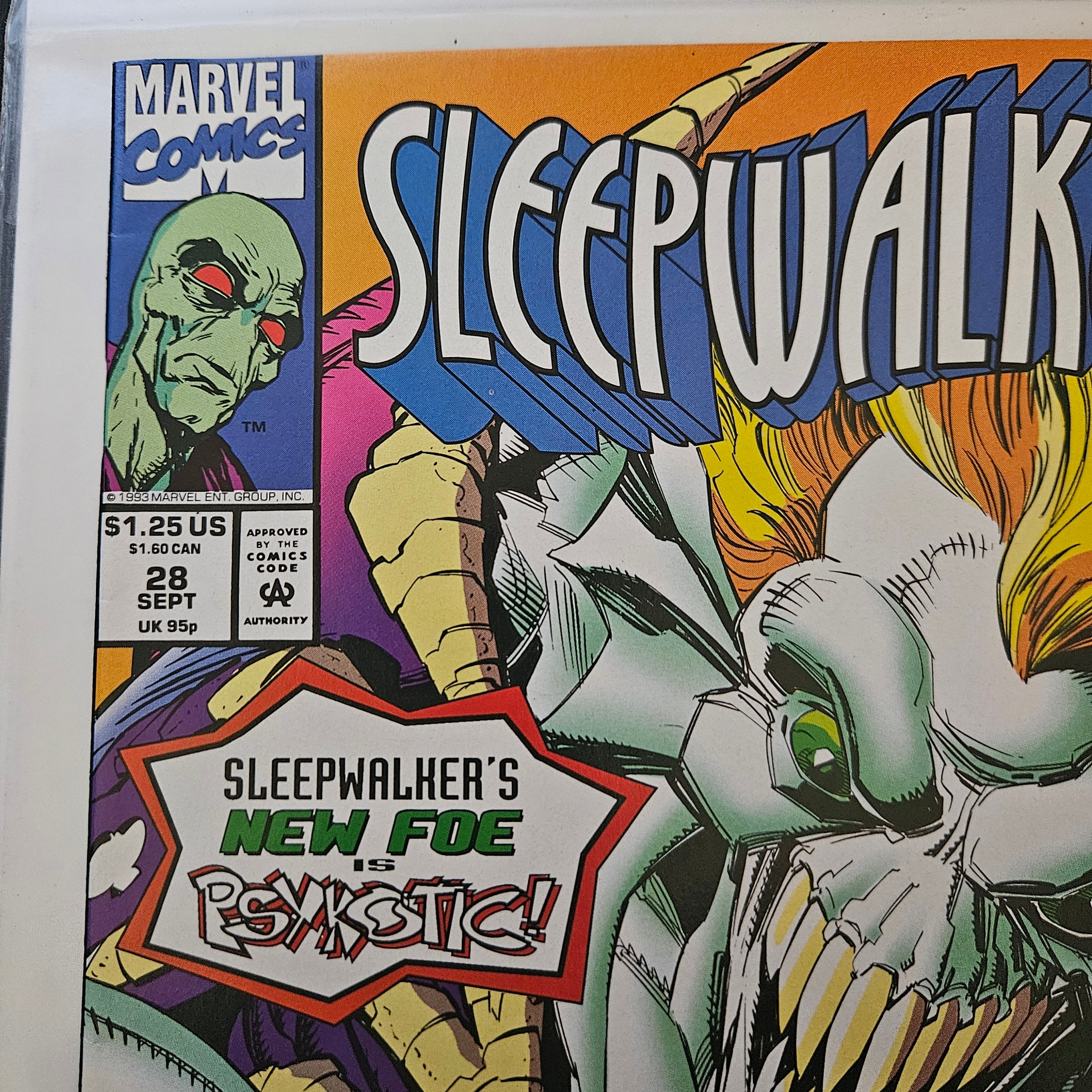 Sleepwalker #28: Out of the Night - Marvel Comic Book (1992) | Rare Collectible Edition | Perfect for Marvel Fans & Comic Book Collectors | Great for Display & Investment