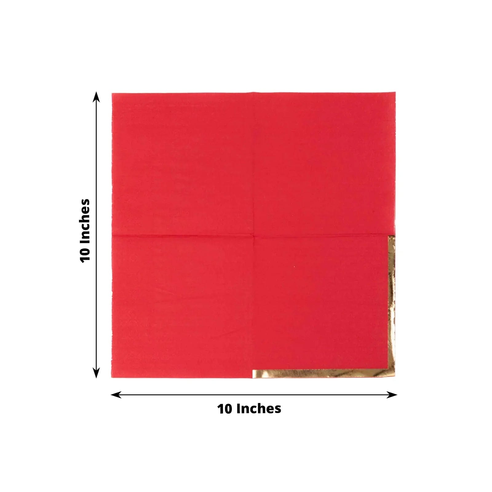 50 Soft 2-Ply Disposable Dinner Cocktail Napkins with Gold Foil Edge - Elegant Party Tableware for Weddings, Events & Home Entertaining