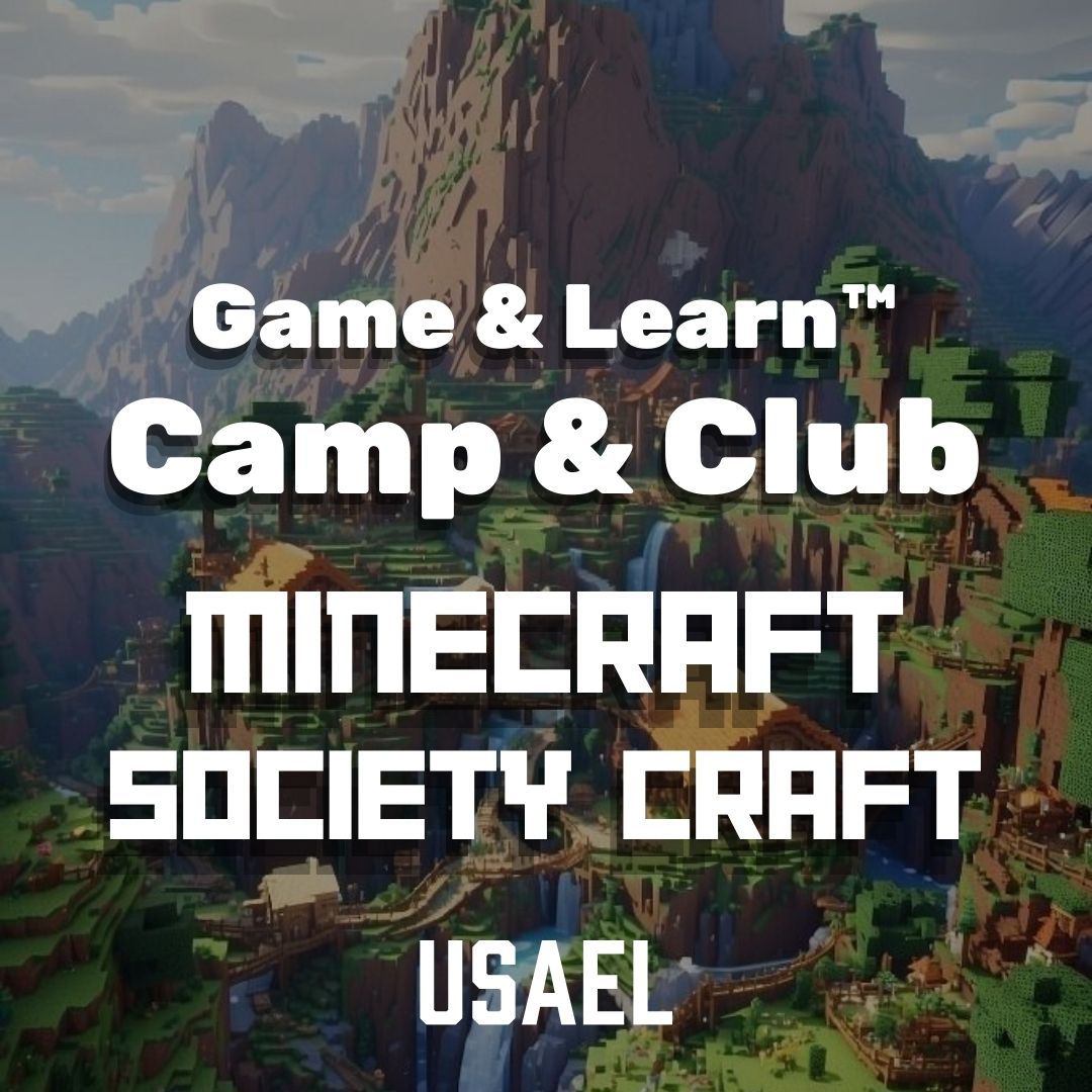 Game & Learn Academic Camp or Club - Minecraft SocietyCraft | STEM Learning & Team Building for Kids | Perfect for After-School Programs & Summer Camps