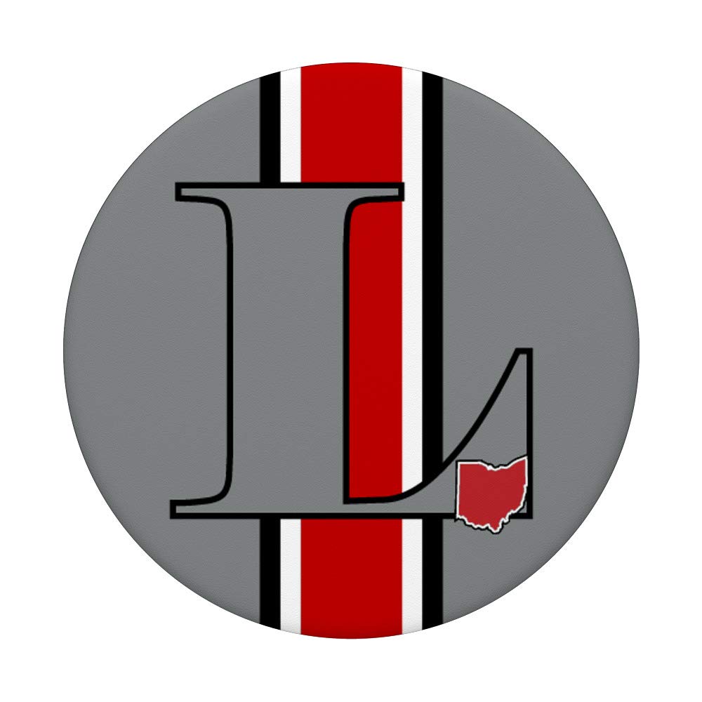 State of Ohio Letter L PopSockets PopGrip: Swappable Phone & Tablet Grip for Secure Hold, Perfect for Travel, Work, and Everyday Use