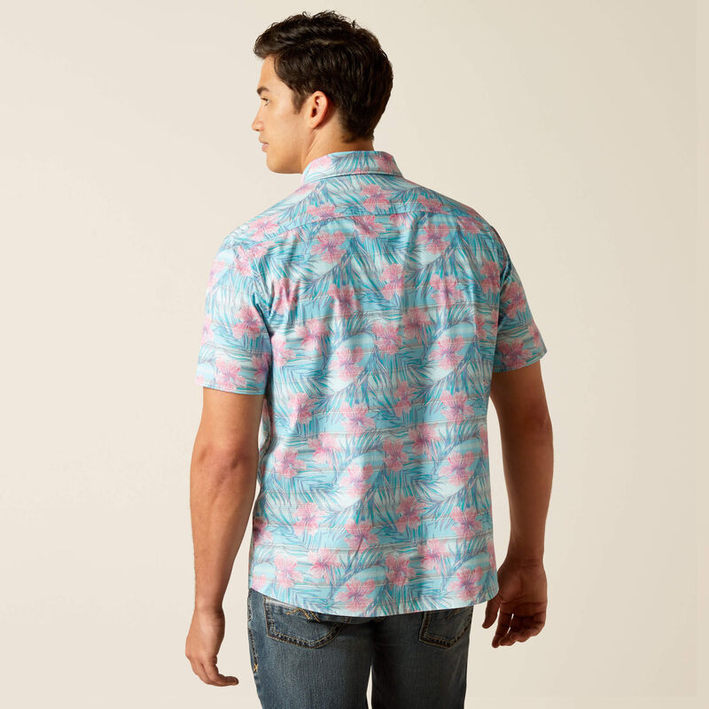 Ariat Monroe Stretch Shirt - Comfortable Aloha Print Western Shirt for Men | Perfect for Rodeo, Ranch Work & Casual Outfits