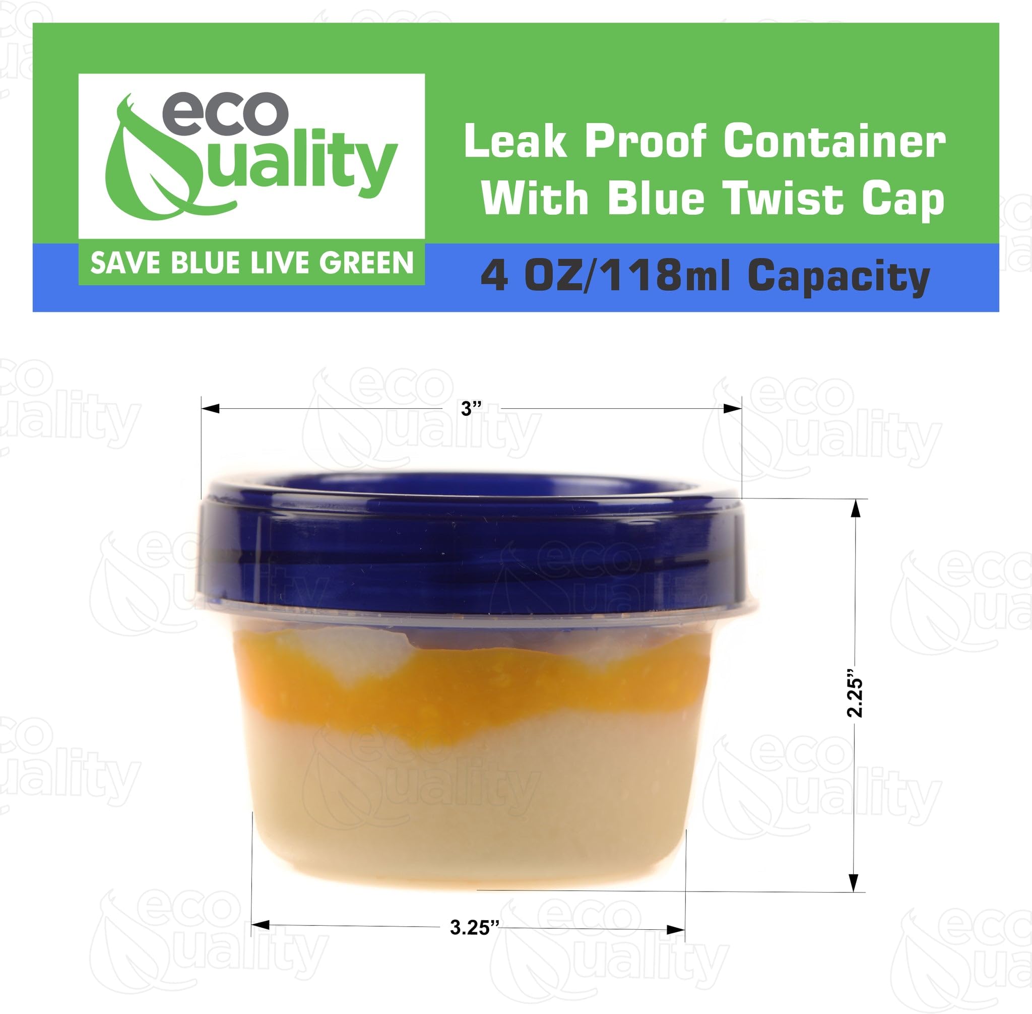 90-Pack 4oz Airtight Plastic Food Storage Containers with Twist & Seal Lids - Leak-Proof, BPA-Free, Reusable & Stackable Snack Canisters - Perfect for Meal Prep, Pantry Organization & On-the-Go Snacks