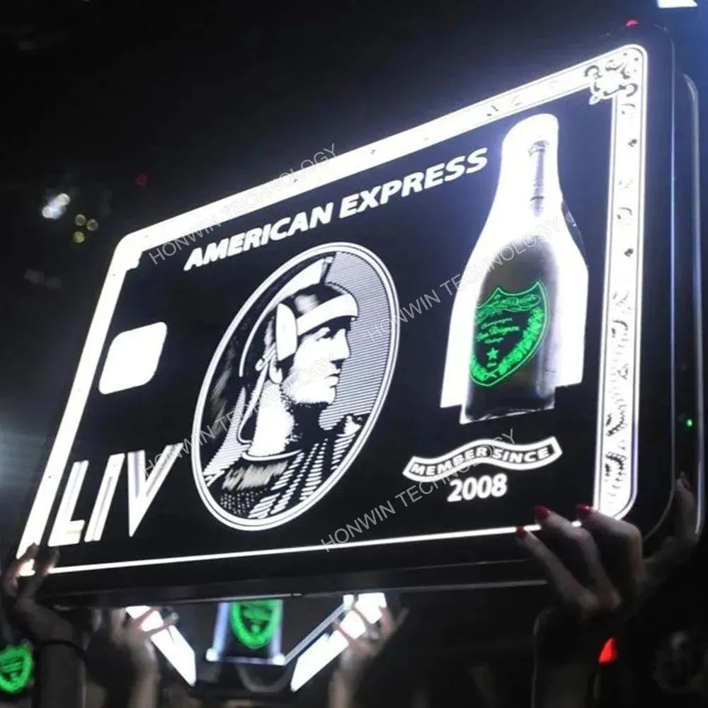 Rechargeable LED Champagne Bottle Display Case - 3 Bottle Capacity for Armand de Brignac & Ace of Spade - Perfect for Nightclubs, VIP Events & Luxury Gift Presentations