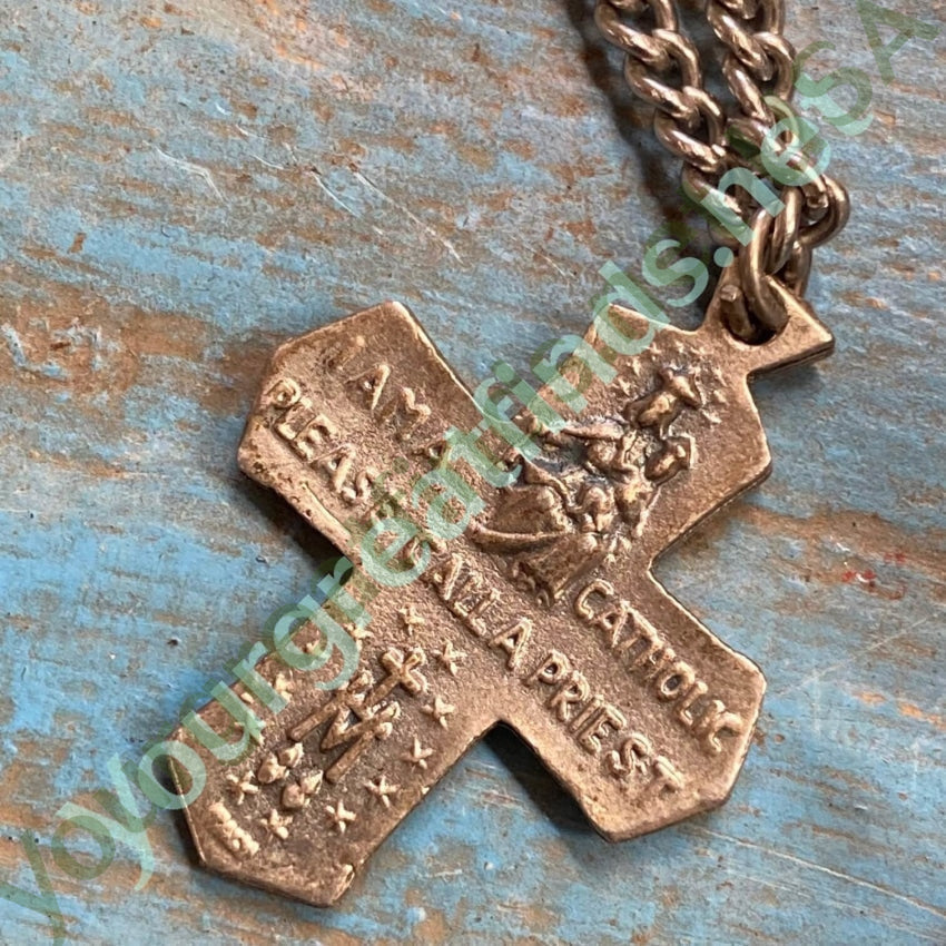 Vintage Devotional Four Way Cross Necklace - Religious Jewelry for Women & Men - Perfect for Church, Weddings & Everyday Faith Inspiration