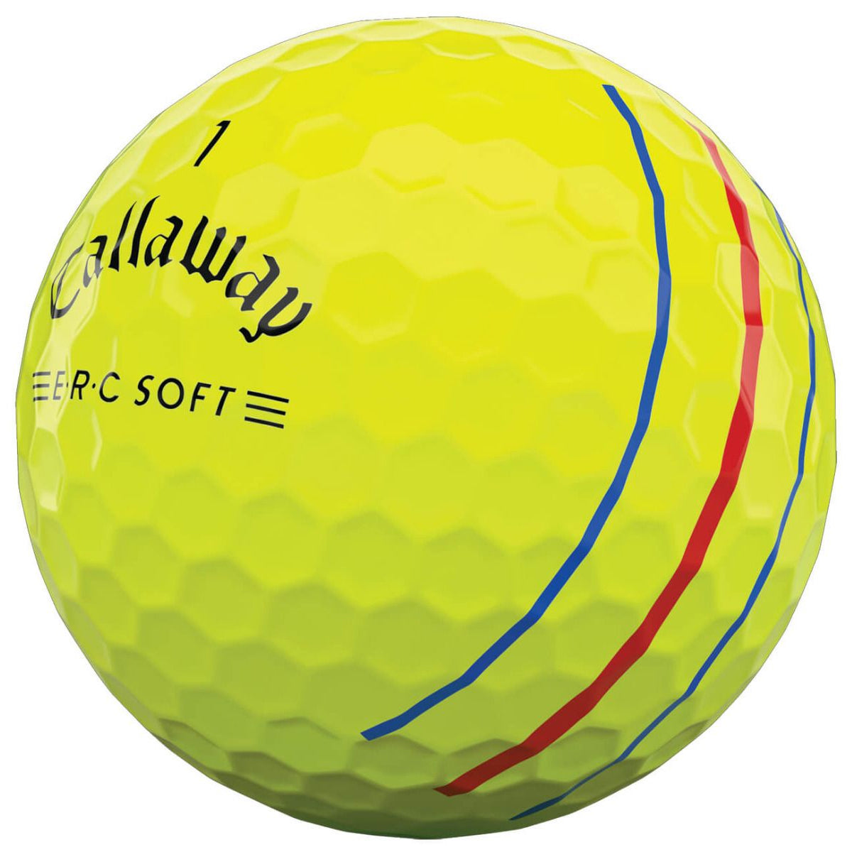 Callaway ERC Soft Triple Track Yellow Golf Balls - 12 Pack | High Visibility & Precision for Better Putting | Perfect for Golf Tournaments & Practice Rounds