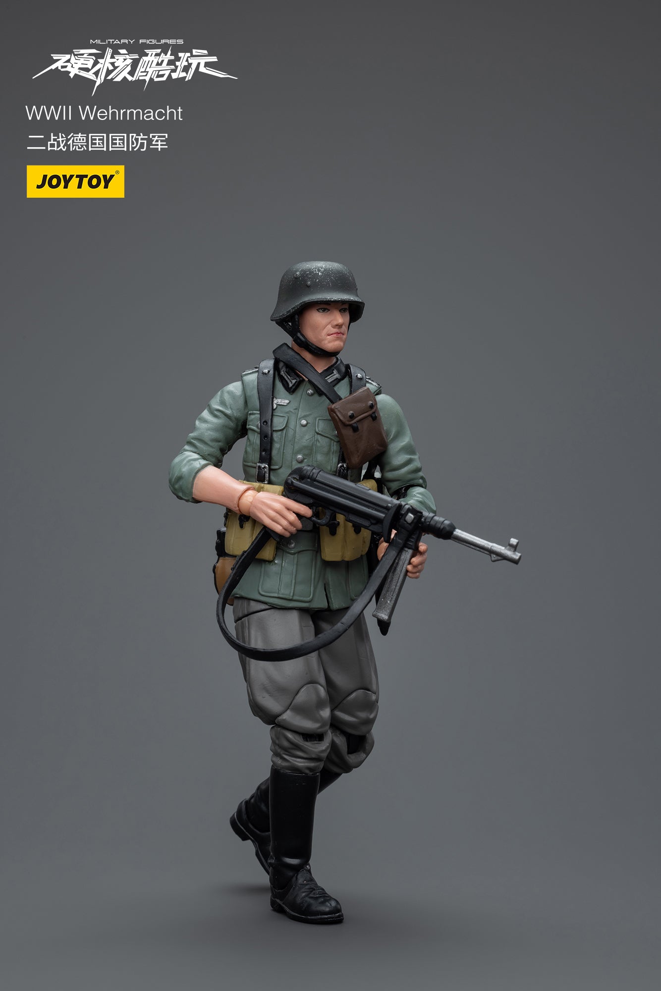 1/18 JOYTOY 3.75 Inch WWII Military Action Figures - German Wehrmacht, Soviet Red Army & US Army Soldiers - Collectible Toy Soldiers for War Games, Dioramas & Display