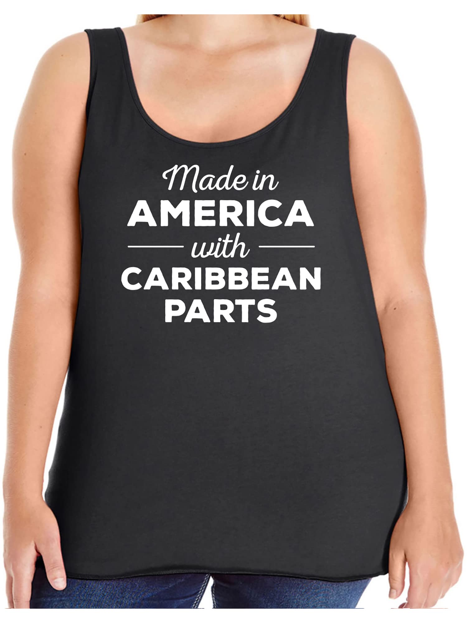 American-Made Women's Tank Top with Caribbean-Inspired Design | Comfortable & Stylish for Casual Wear, Beach Outings & Summer Fashion