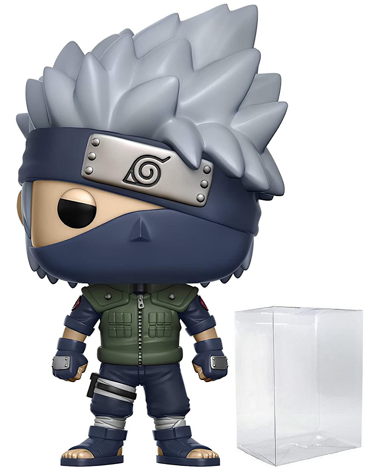 Naruto Shippuden Kakashi Funko Pop! Vinyl Figure with Pop Box Protector - Anime Collectible for Display & Protection - Perfect for Fans, Gifts, and Home Decor