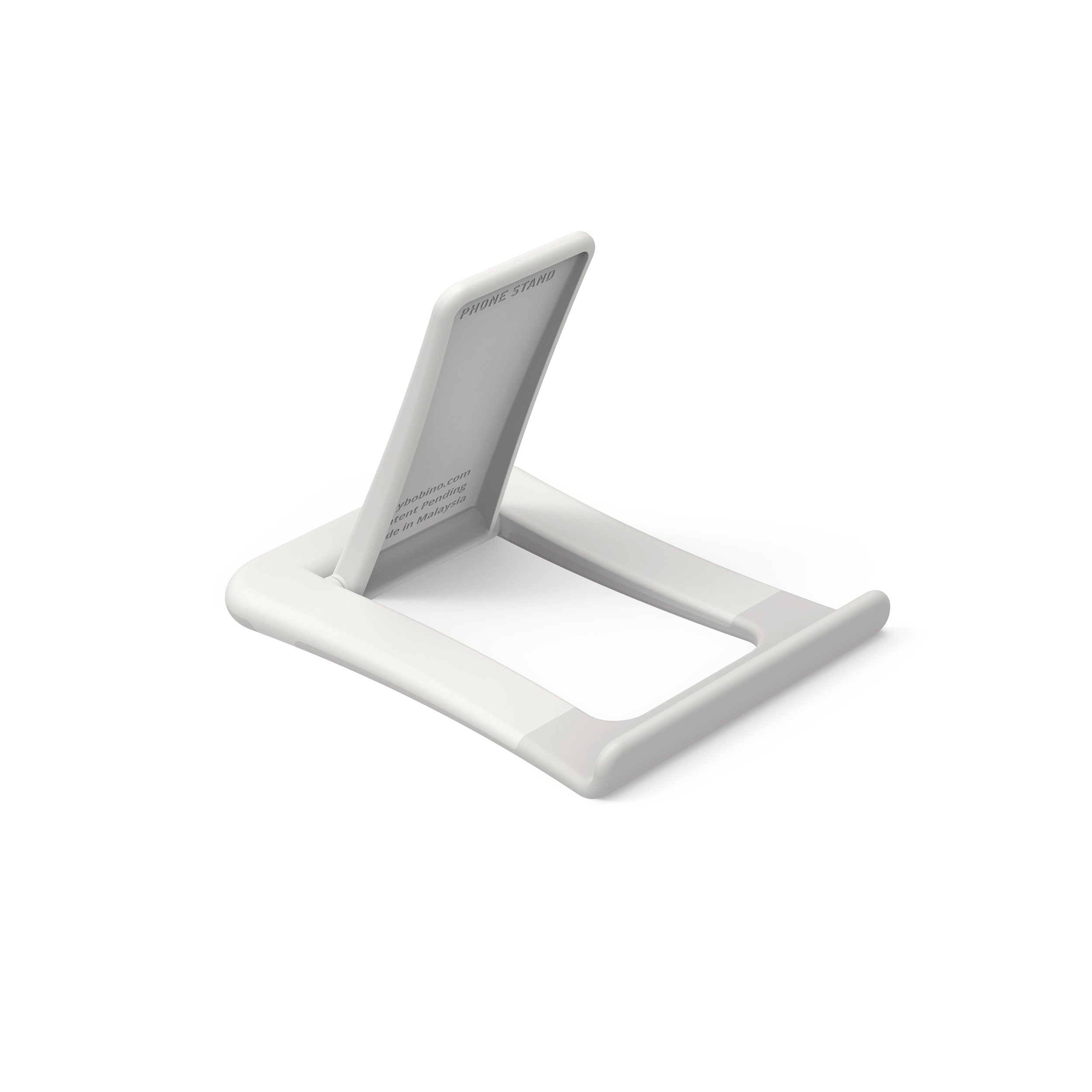 Bobino PHSTACR Adjustable Phone Stand Holder - Cream White | Portable Desktop Cell Phone Dock for iPhone, Samsung, Galaxy | Perfect for Home, Office, Video Calls & Hands-Free Viewing
