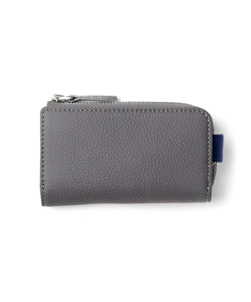 FUJITAKA Genuine Leather Key Holder & Coin Wallet - Slim RFID Blocking Organizer for Keys, Cards and Cash - Perfect for Travel, Office and Everyday Use