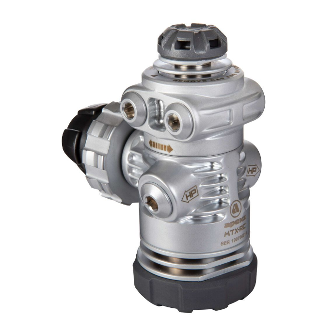 Apeks MTX-RC Single Cylinder Diving Regulator with Long Hose - Imperial Thread for Scuba Diving and Technical Diving Adventures