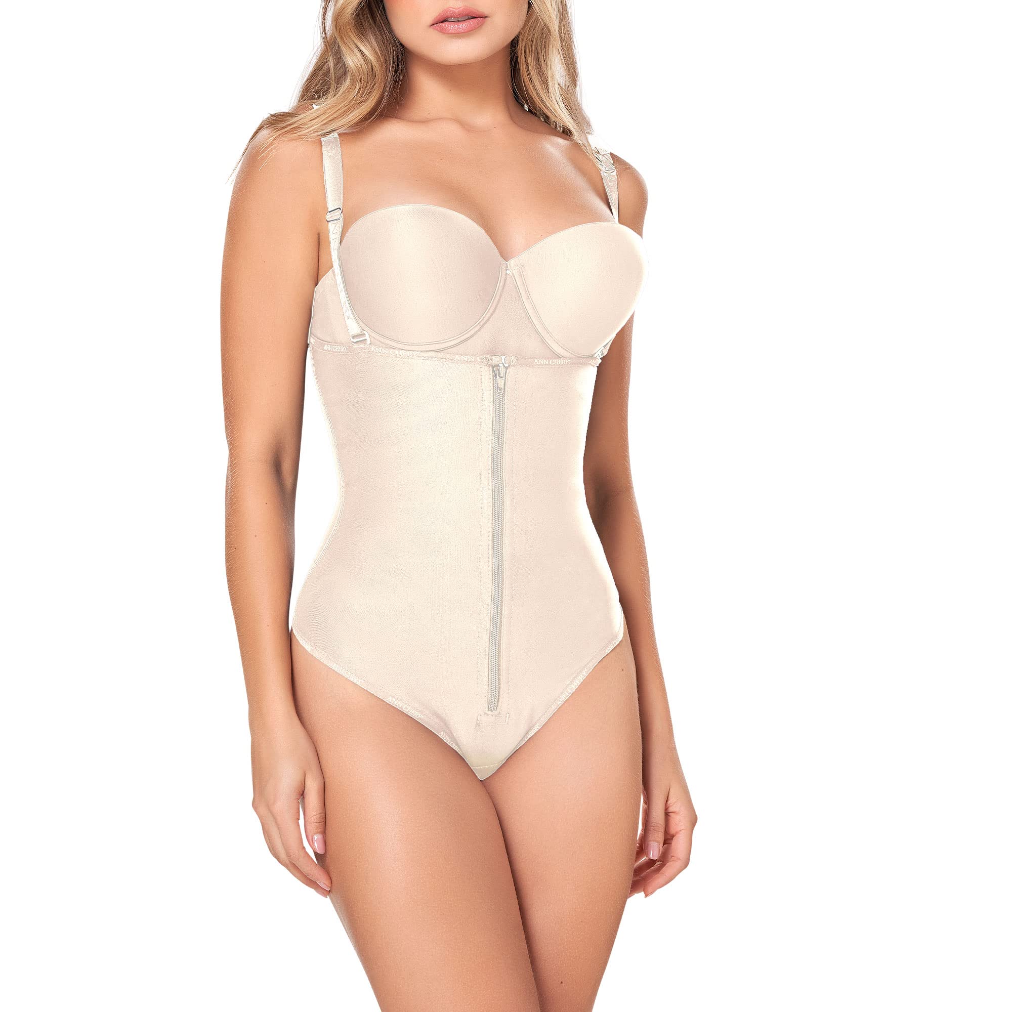 Ann Chery 1019 Women's Powernet Body Shaper Enelia Thong XX-Large Beige - Slimming Shapewear for Tummy Control & Waist Cincher - Perfect Under Dresses, Wedding & Formal Attire