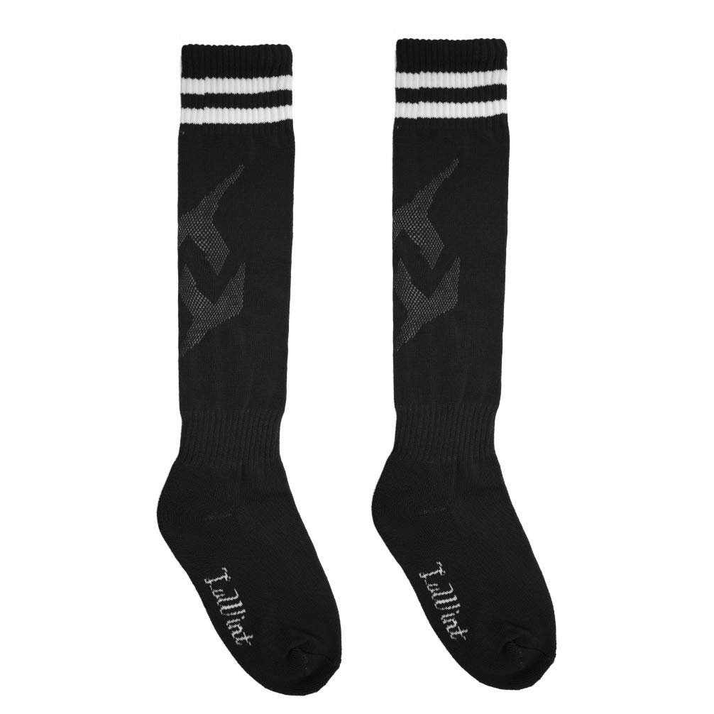 Luwint Striped Soccer Socks for Kids 6-10 Years - Cushioned Over-The-Calf Athletic Socks for Boys & Girls - Perfect for Soccer, Football, Running & Sports Training