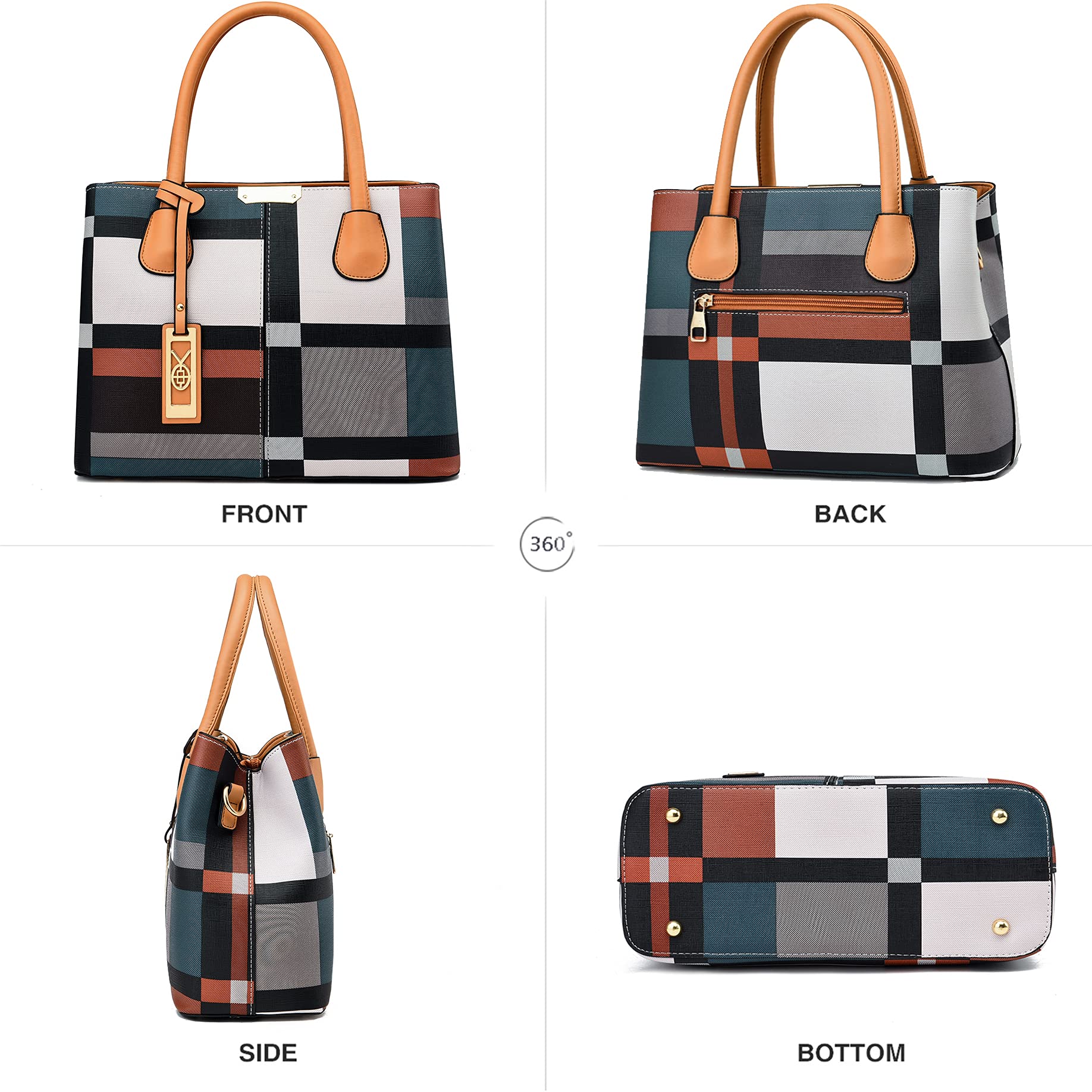 CHICAROUSAL Women's Leather Crossbody Bag - Stylish Tote & Shoulder Purse for Daily Use