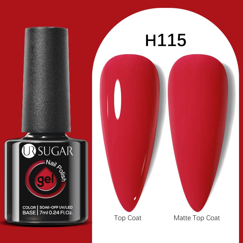 URH115 7ml Solid Color Gel Nail Polish - Long Lasting UV/LED Cured Nail Art for Salon & Home Manicure