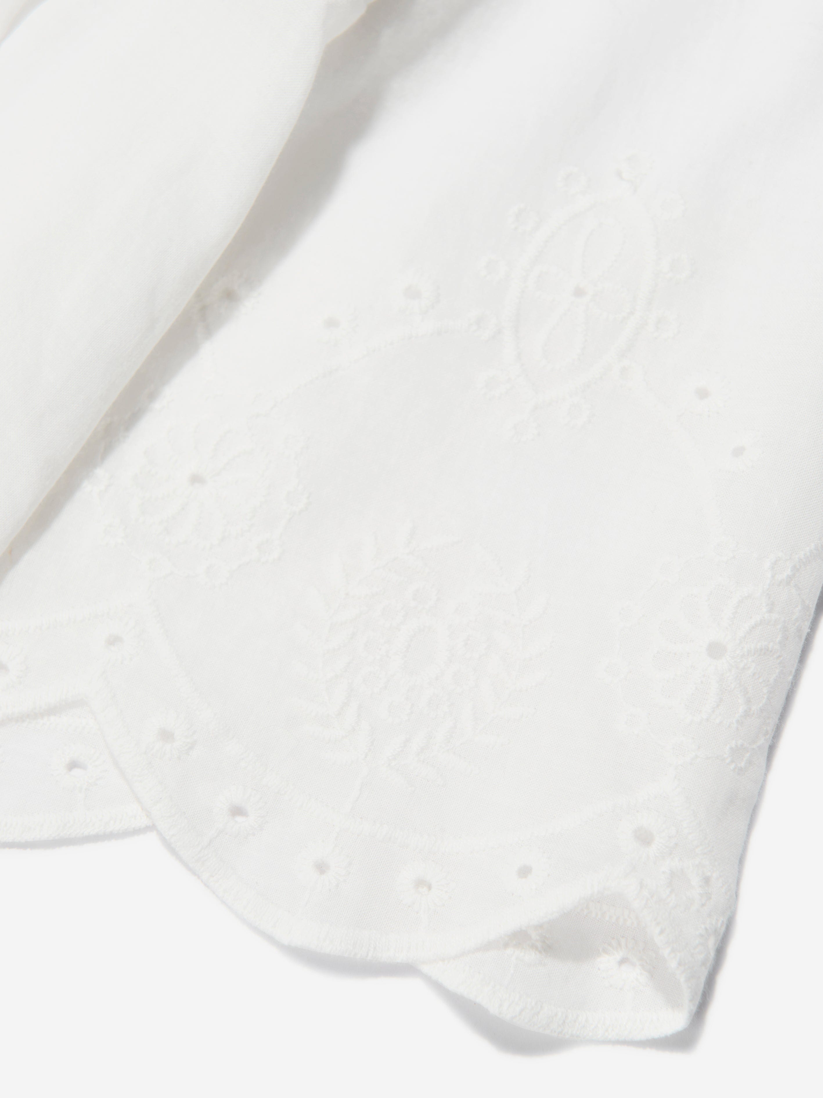 Amiki Girls' Anetta Nightdress - Soft Cotton White Sleepwear for Kids | Perfect for Bedtime, Sleepovers & Cozy Nights