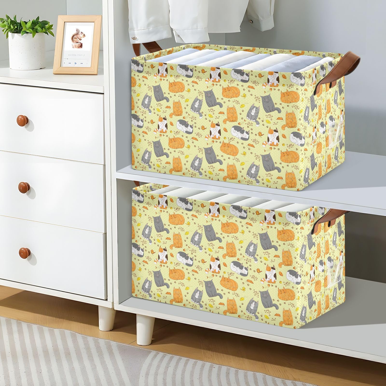 Versatile Toy Storage Bin for Dogs & Cats - Yellow Organizer for Playrooms