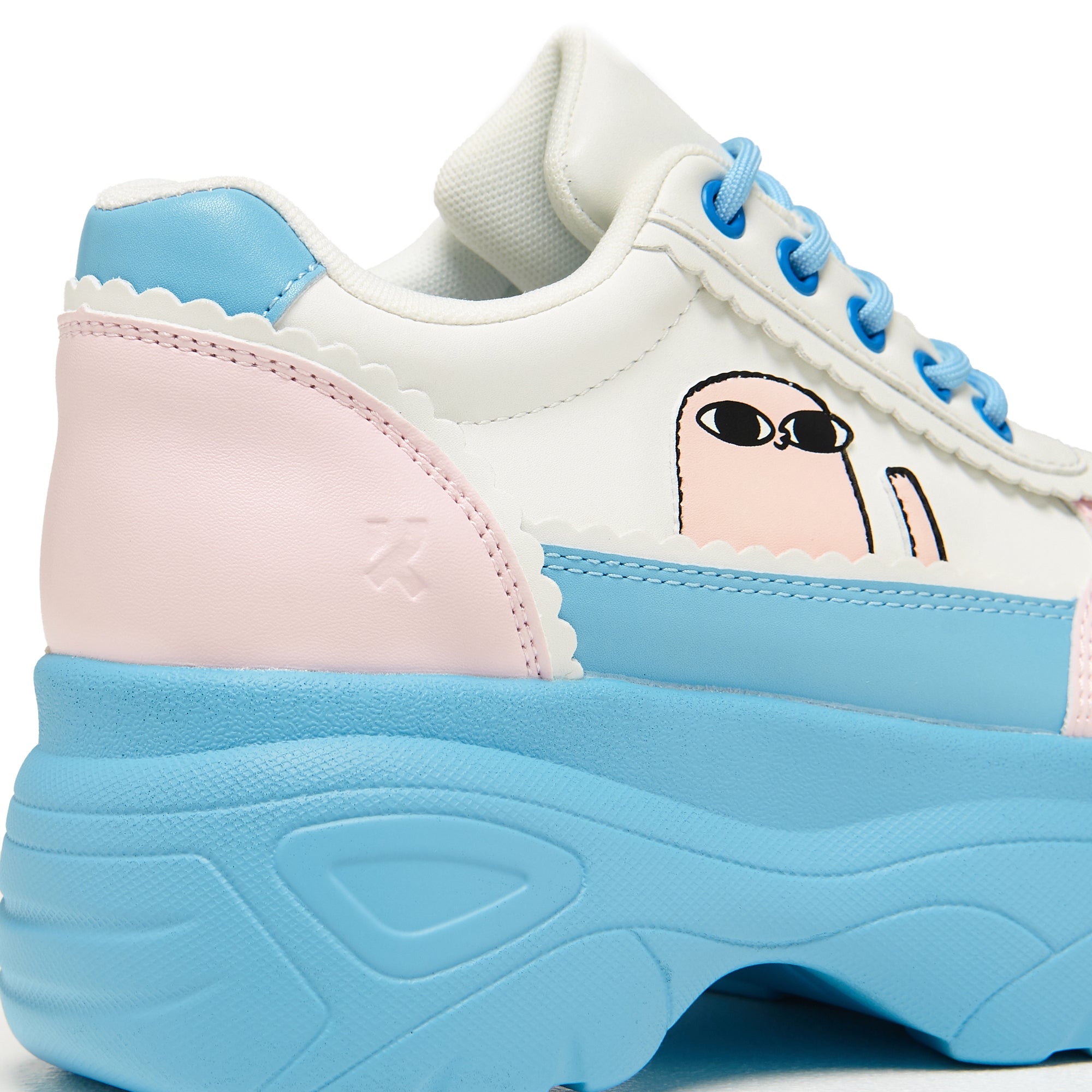 Bean Says Hi Chunky Sneakers - Blue | Stylish Comfort for Casual Wear & Street Fashion