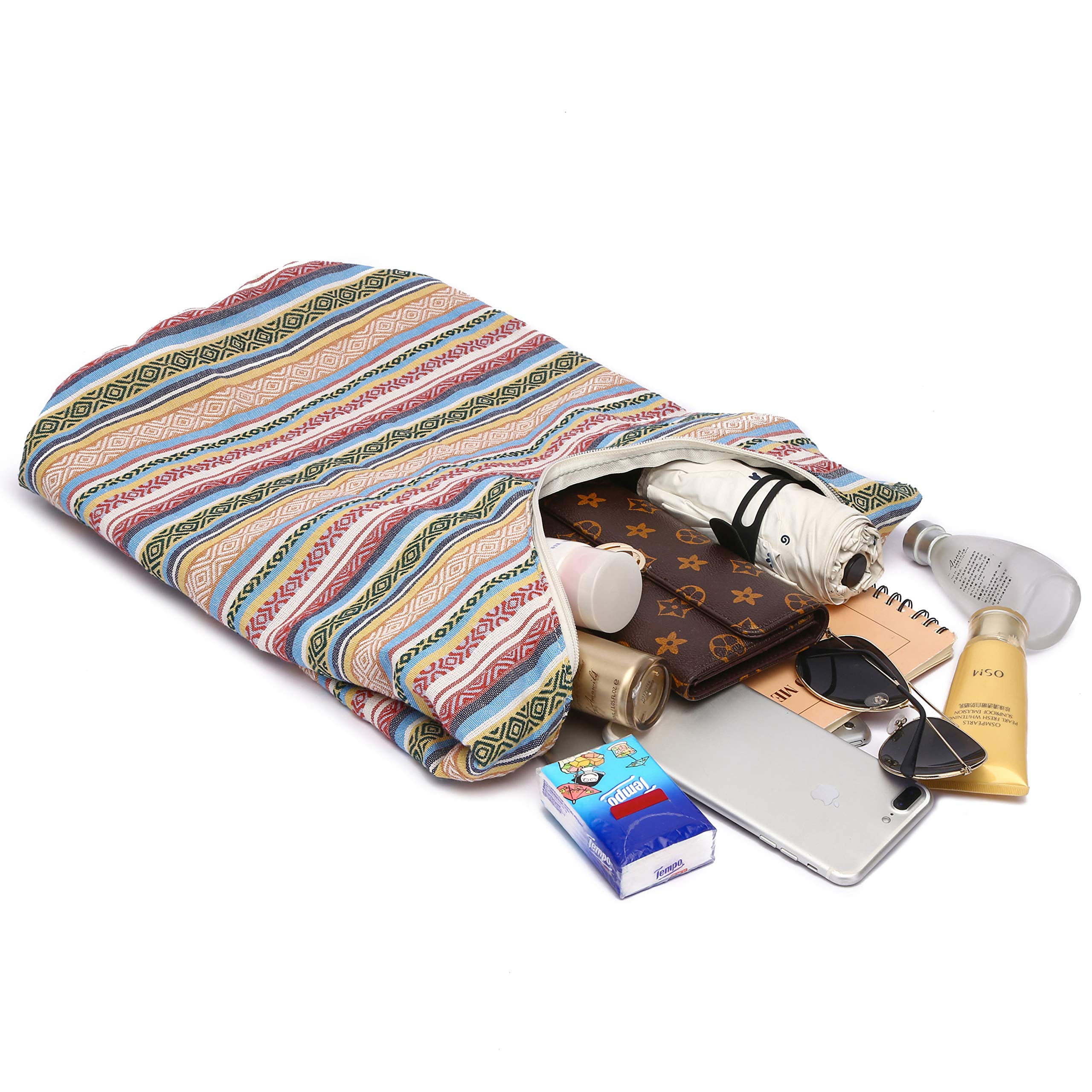 Stylish Women's Canvas Shoulder Handbags - Bohemian Crossbody Bags with Animal Prints for Everyday Use, Travel & Festival Fashion Accessories