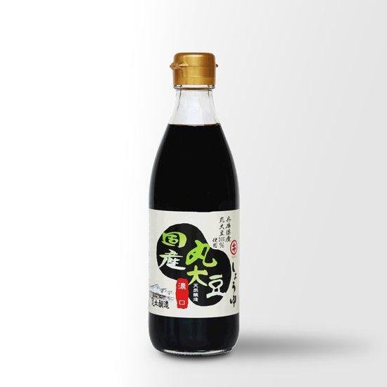 Premium Adachi Whole Bean Koikuchi Shoyu - Authentic Japanese Dark Soy Sauce 360ml - Perfect for Sushi, Ramen & Asian Cooking