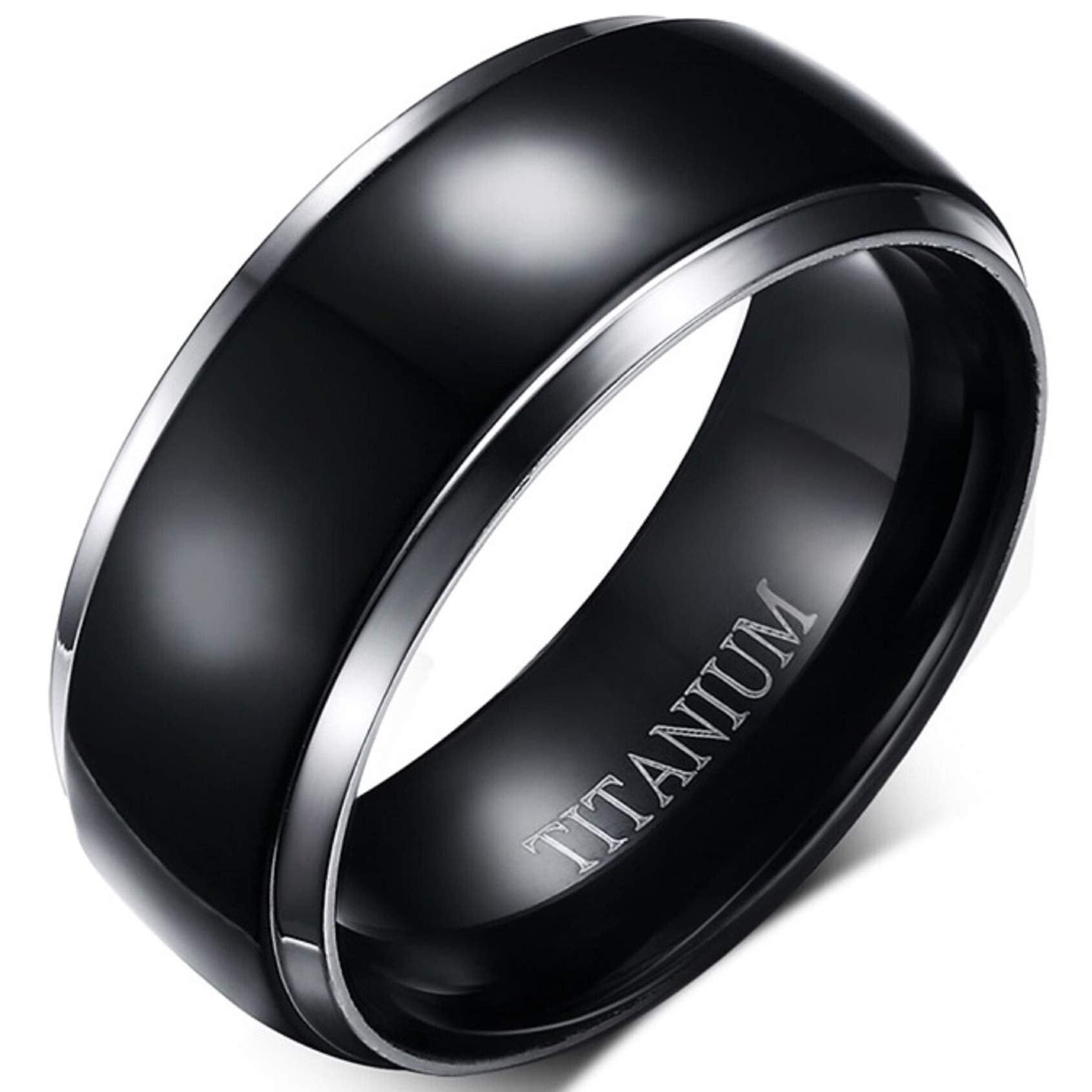 His and Hers Wedding Rings Set - Sterling Silver & Titanium Matching Bands for Couples - Perfect for Engagement, Anniversary, and Romantic Gift Giving