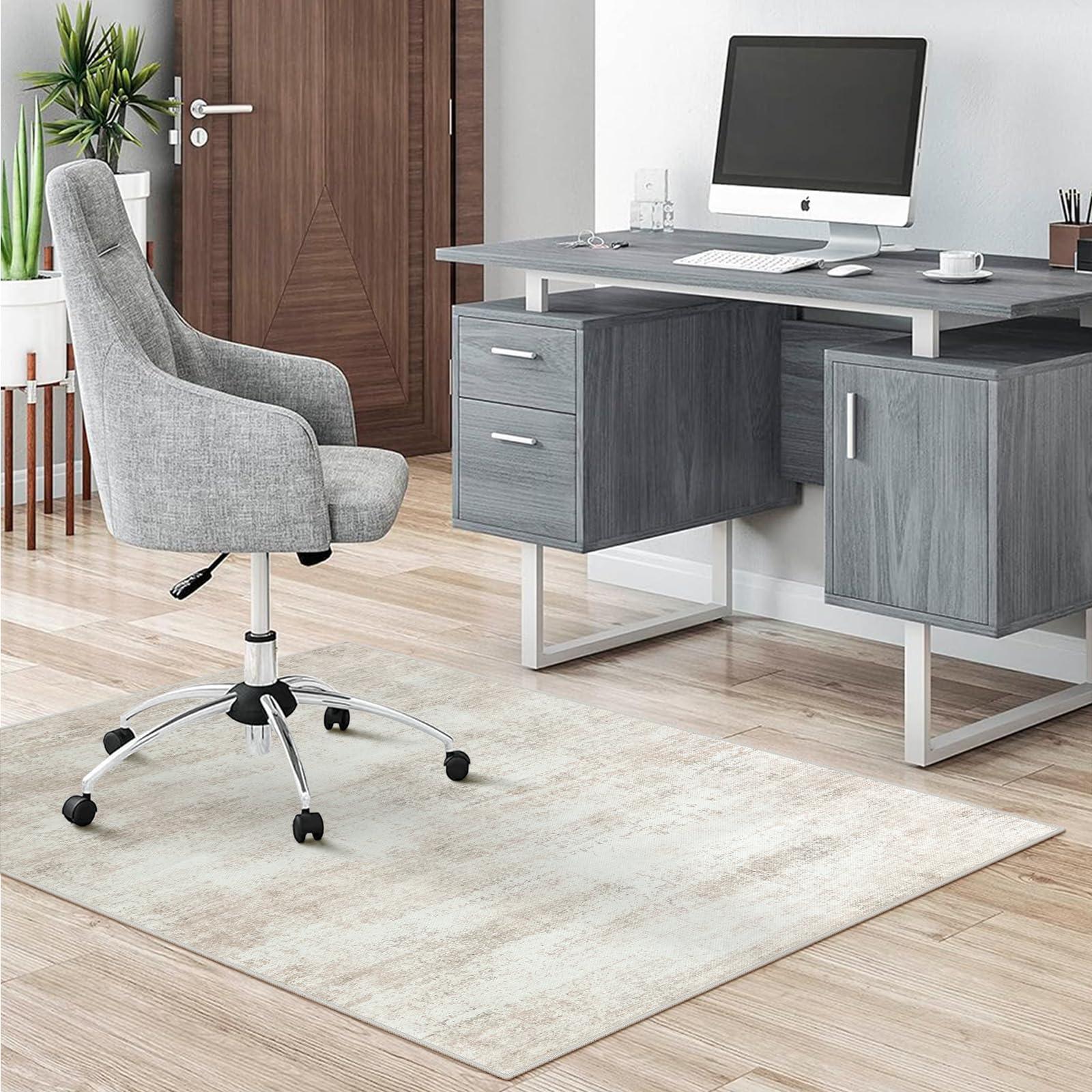 Anidaroel 36x48 Inch Non-Slip Office Chair Mat for Hardwood Floors - Heavy Duty Desk Chair Mat Protector for Rolling Chairs, Anti-Scratch Floor Cover for Home & Office Workspace