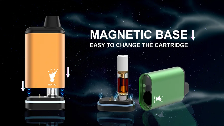 Hato Armor 510 Thread Cartridge Vape Battery 650mAh Rechargeable - Compatible with Most 510 Oil Cartridges | Perfect for Discreet Vaping On-The-Go, Travel & Outdoor Use