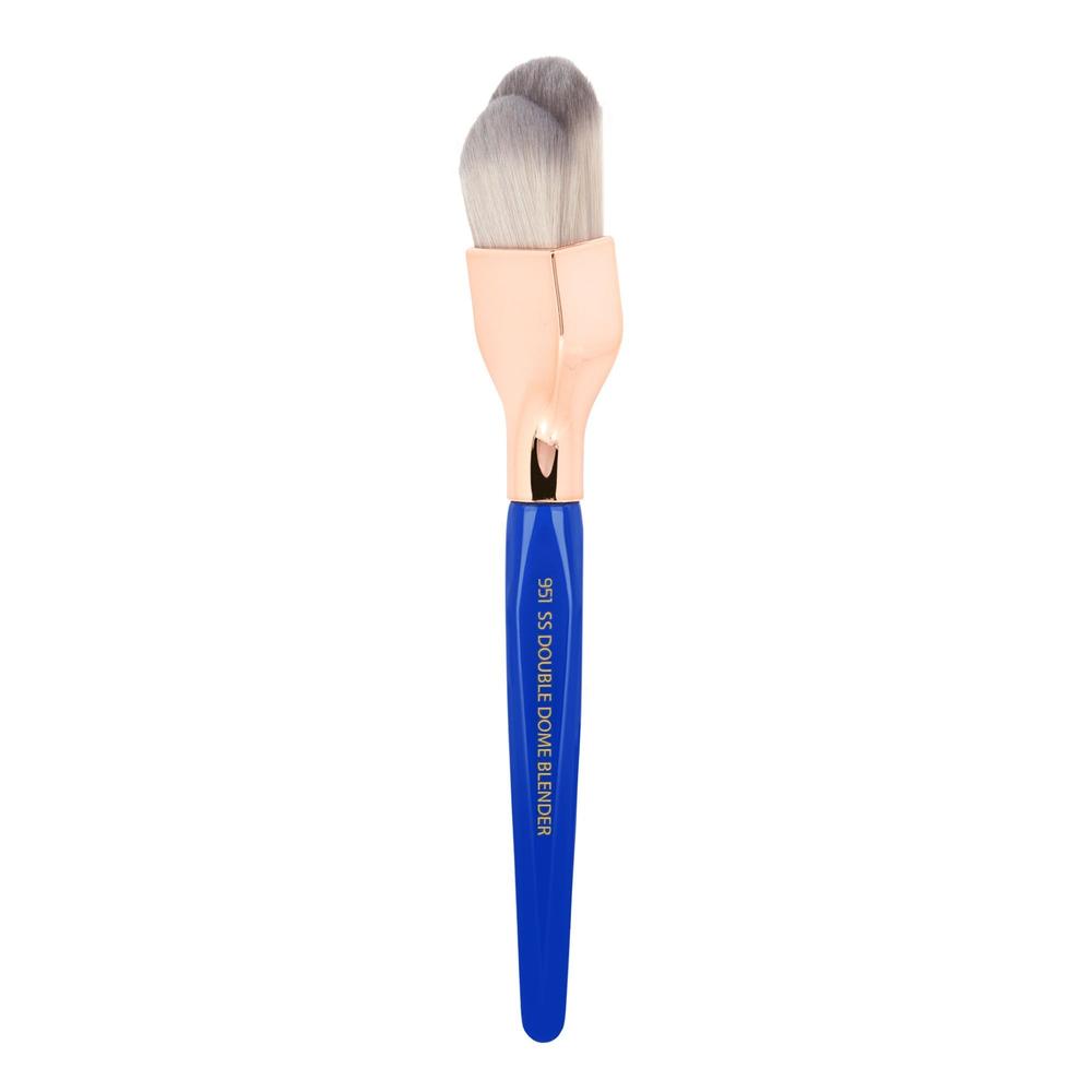 Bdellium Tools Golden Triangle Double Dome Blenders - Professional Makeup Brush Set for Eyeshadow Blending & Contouring - Perfect for Makeup Artists & Beauty Enthusiasts