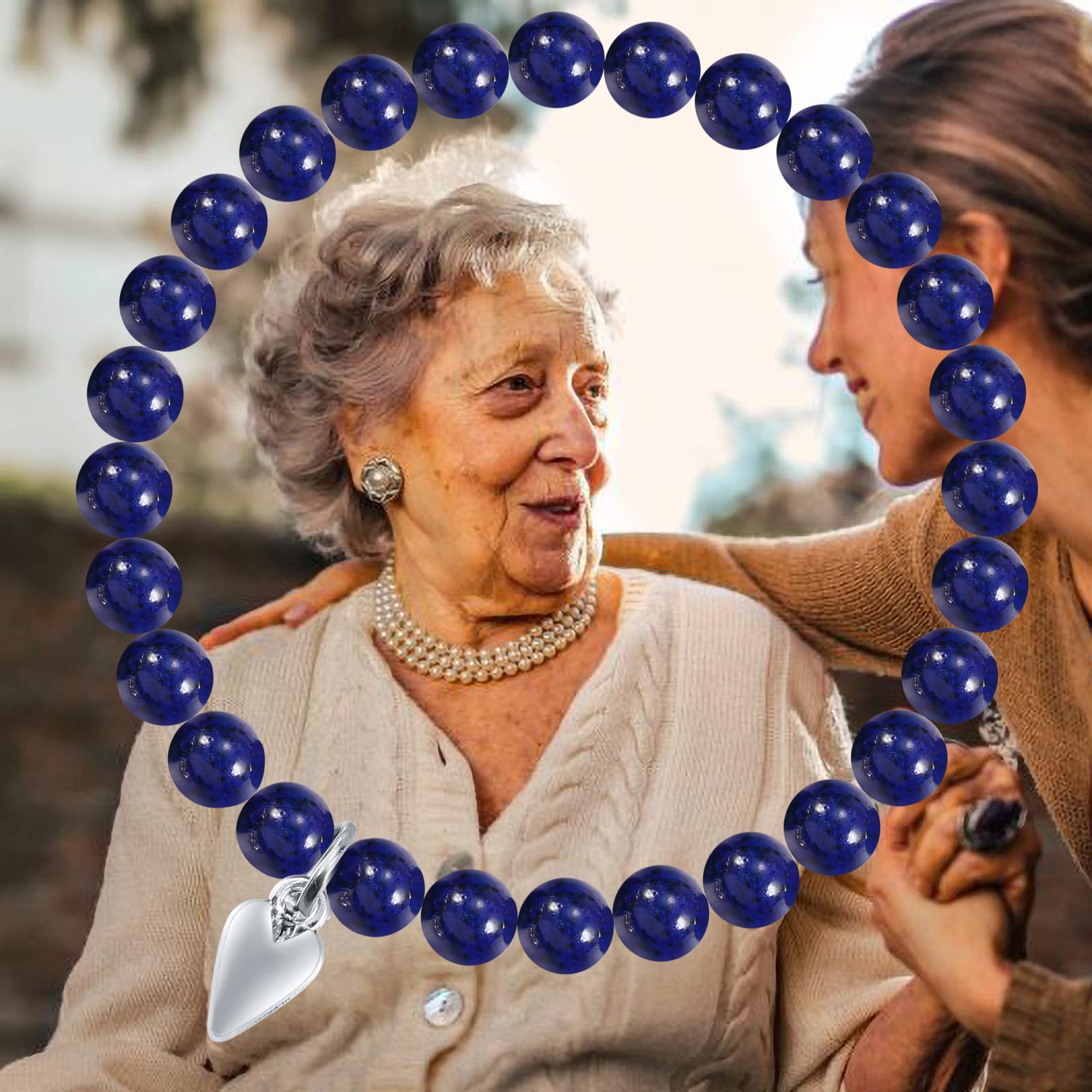 Amethyst Beads Birthday Bracelet for Women - 80th Birthday Gift for Mom, Sister, Wife, Grandmother | Elegant Jewelry for 80 Year Old Women | Perfect for Parties, Anniversaries & Special Occasions