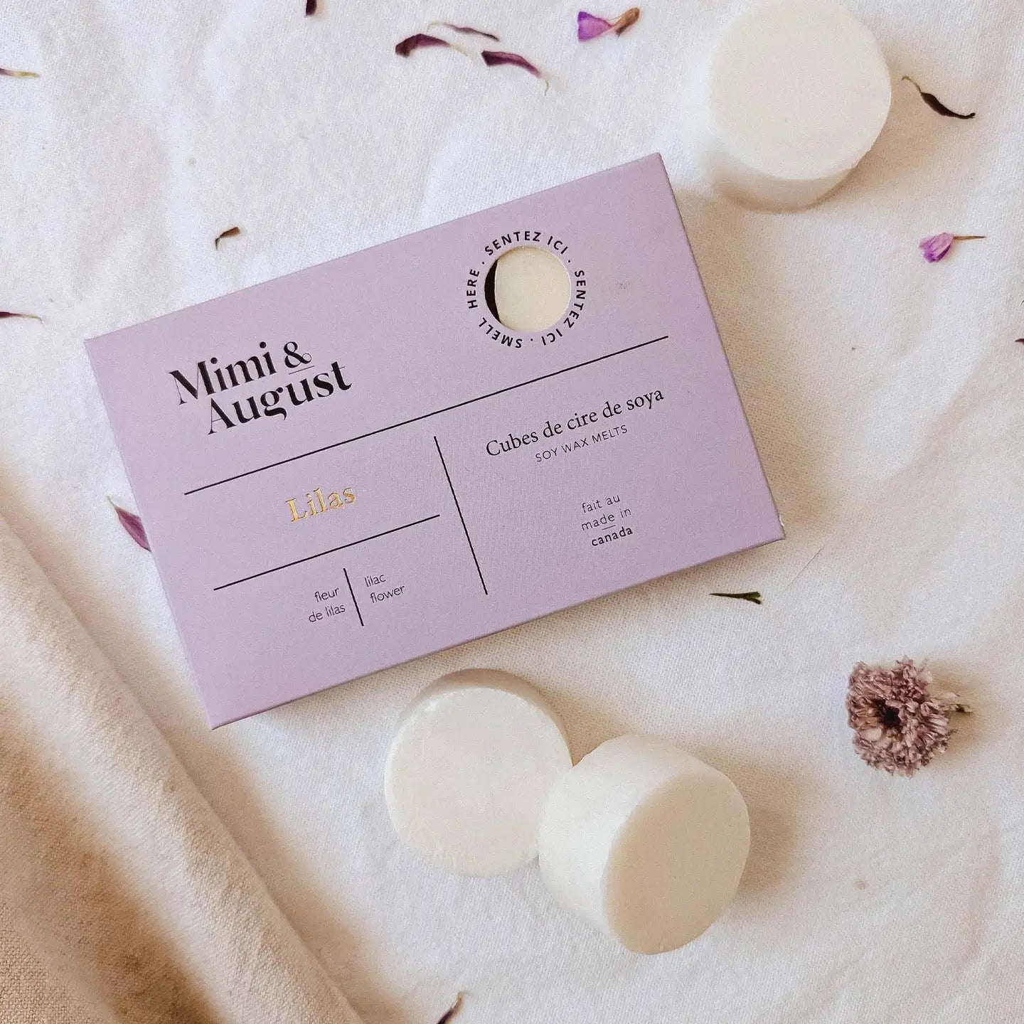 Premium Soy Wax Melts - Lilac Scented Aromatherapy for Home & Office Relaxation | Long-Lasting Fragrance for Stress Relief & Mood Enhancement