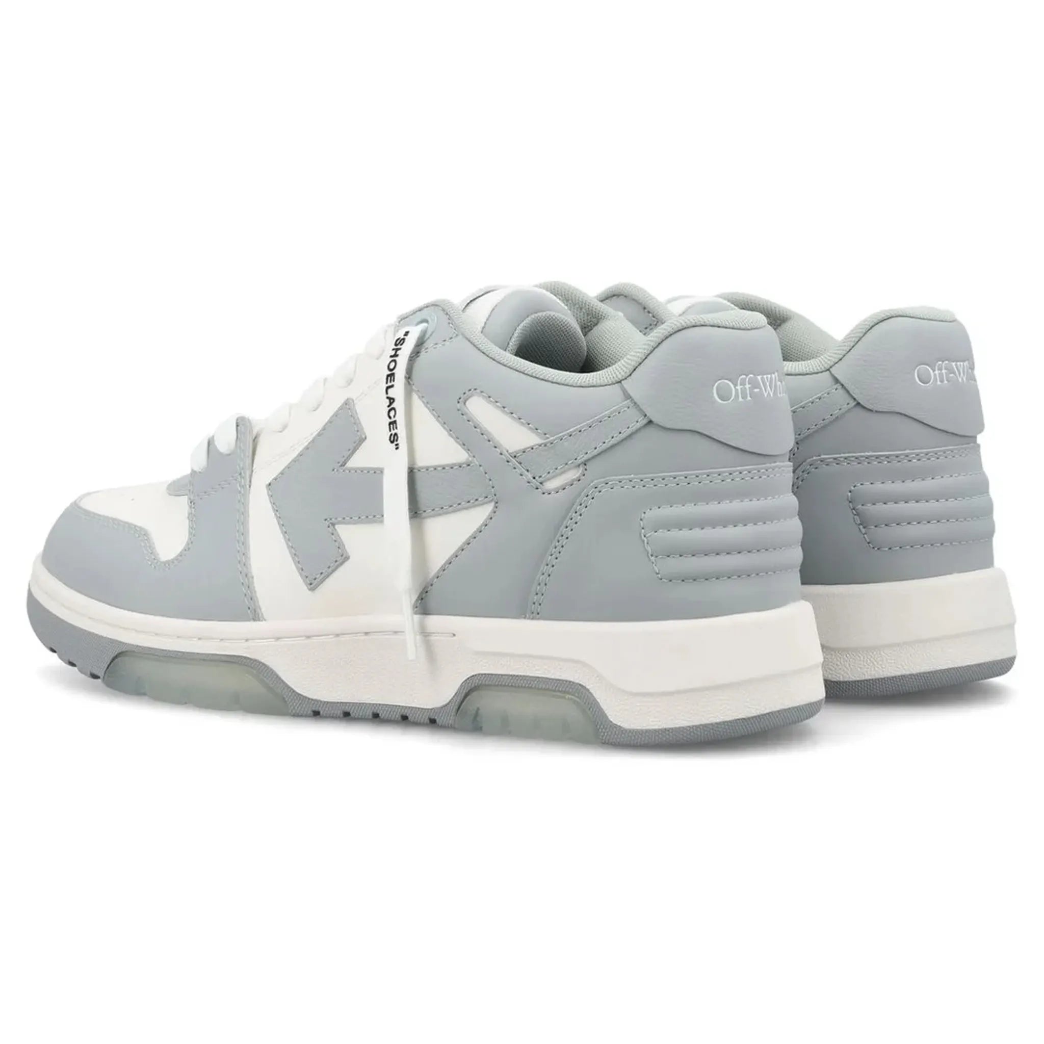 Off White Out Of Office Grey White Sneakers - Stylish & Comfortable Casual Shoes for Men & Women | Perfect for Streetwear, Gym & Everyday Wear