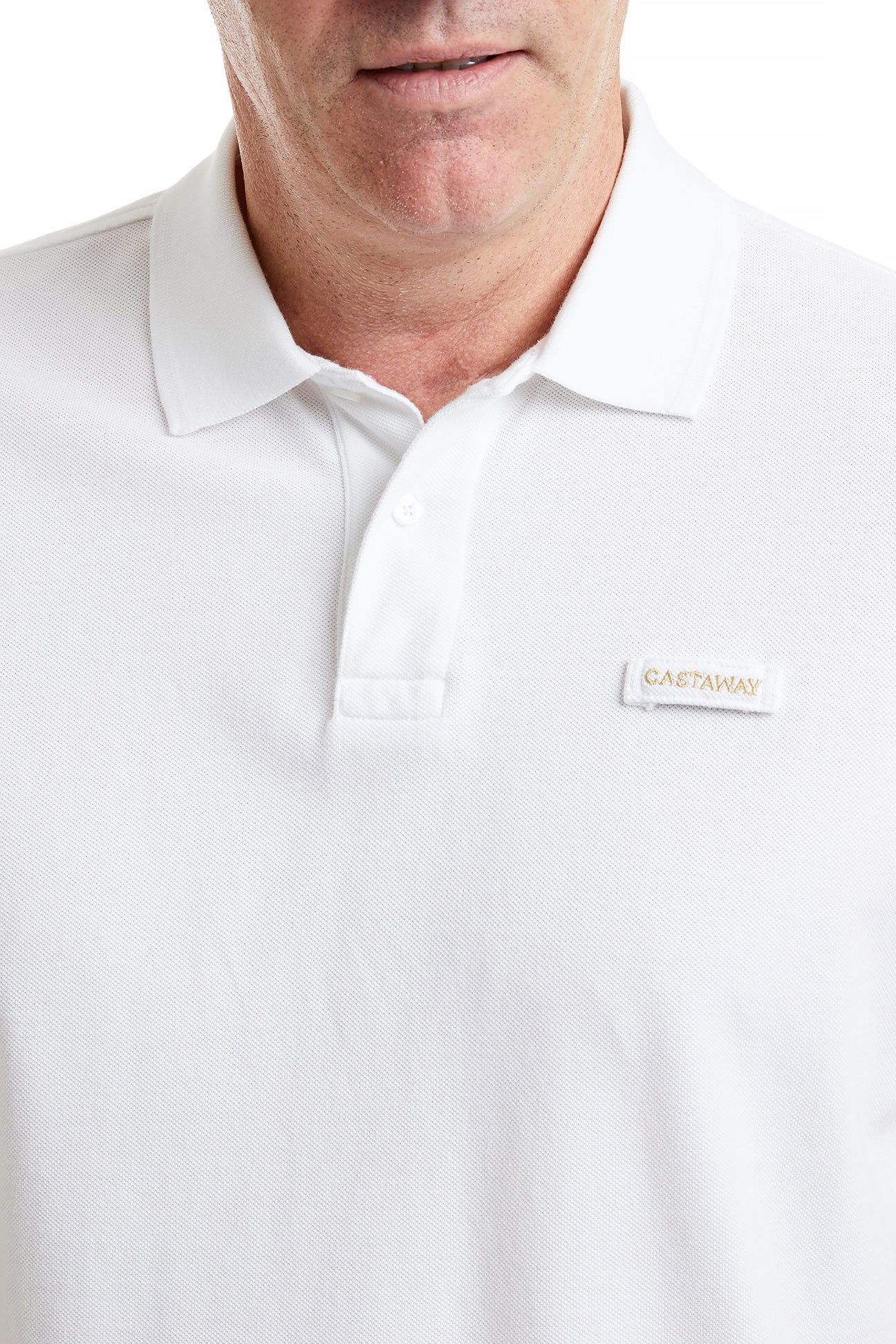 Premium Men's Onshore Polo Shirt - Classic White Cotton Golf Shirt for Casual & Business Wear - Perfect for Office, Golfing & Outdoor Activities