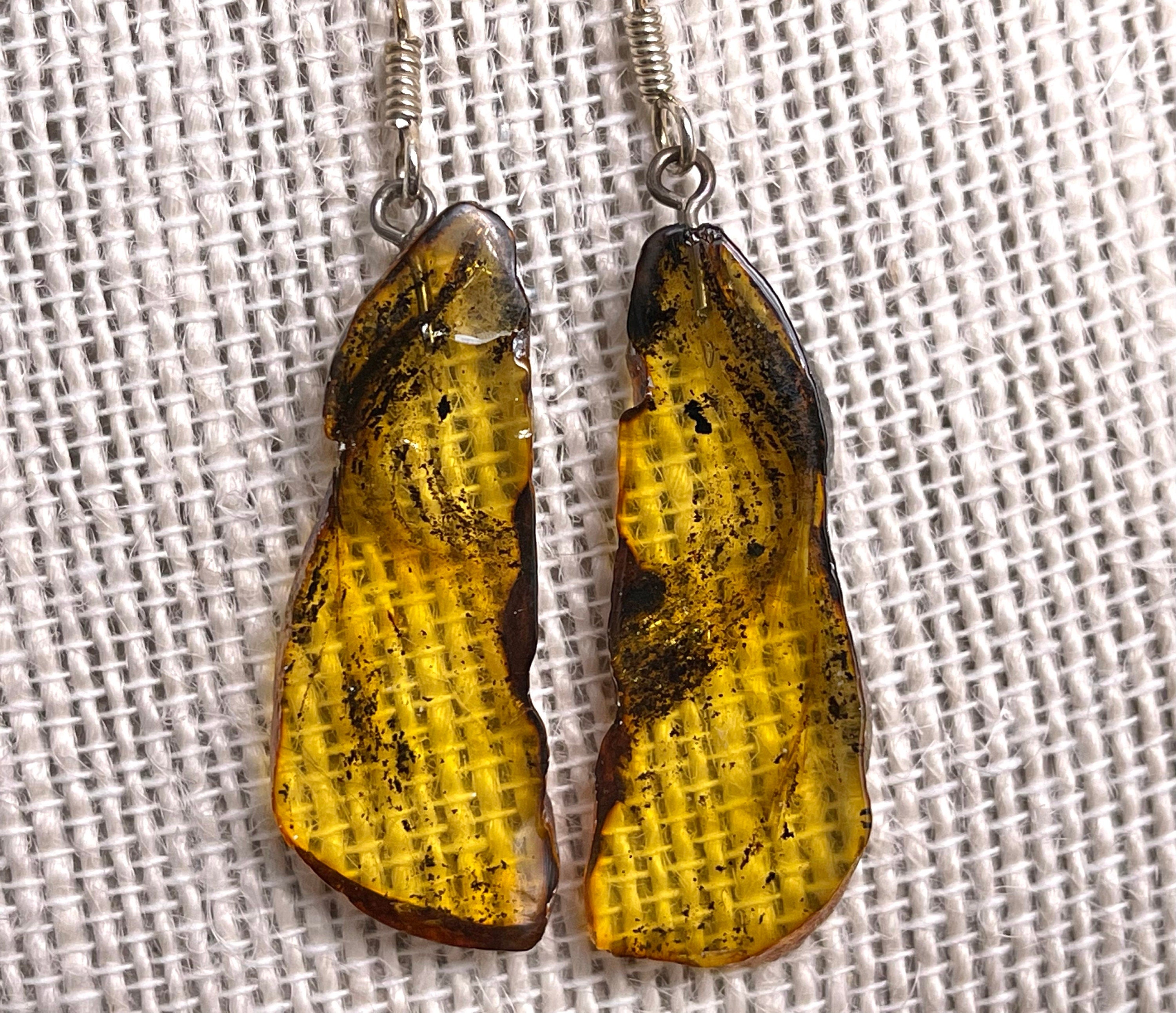 Amber Crystal Earrings for Women - Handmade Healing Dangle Earrings with Natural Stones | Boho Statement Jewelry for Everyday Wear & Special Occasions
